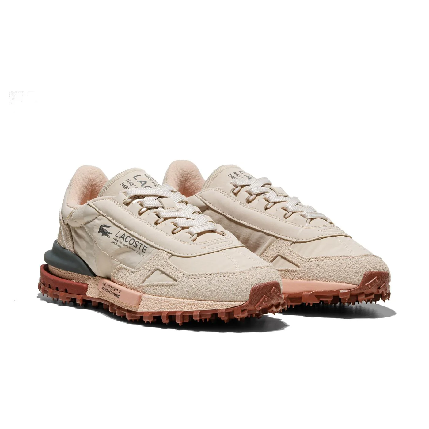Lacoste Elite Active Off White/Light Pink - Image 2