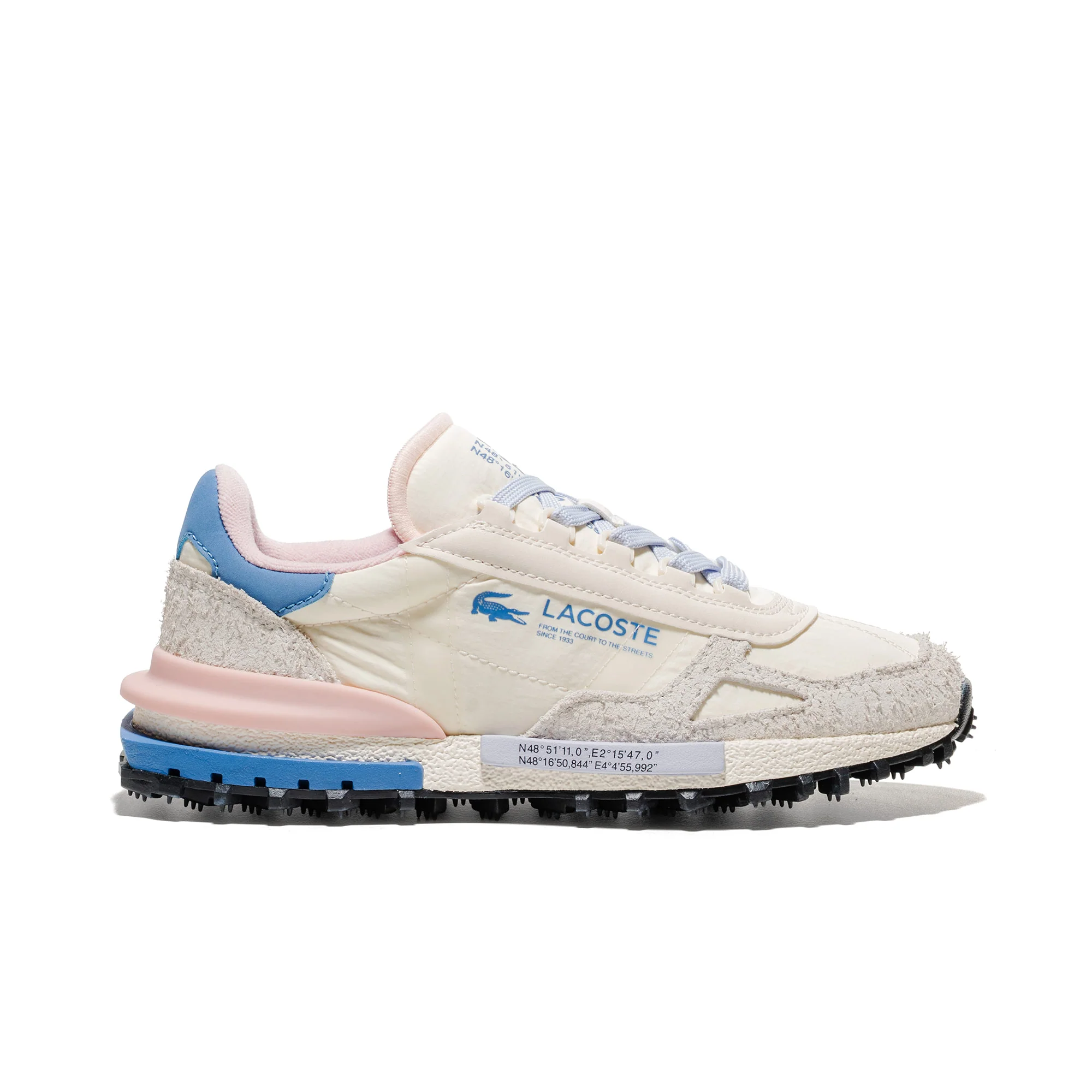 Lacoste Elite Active Off White/Light Pink/Blue
