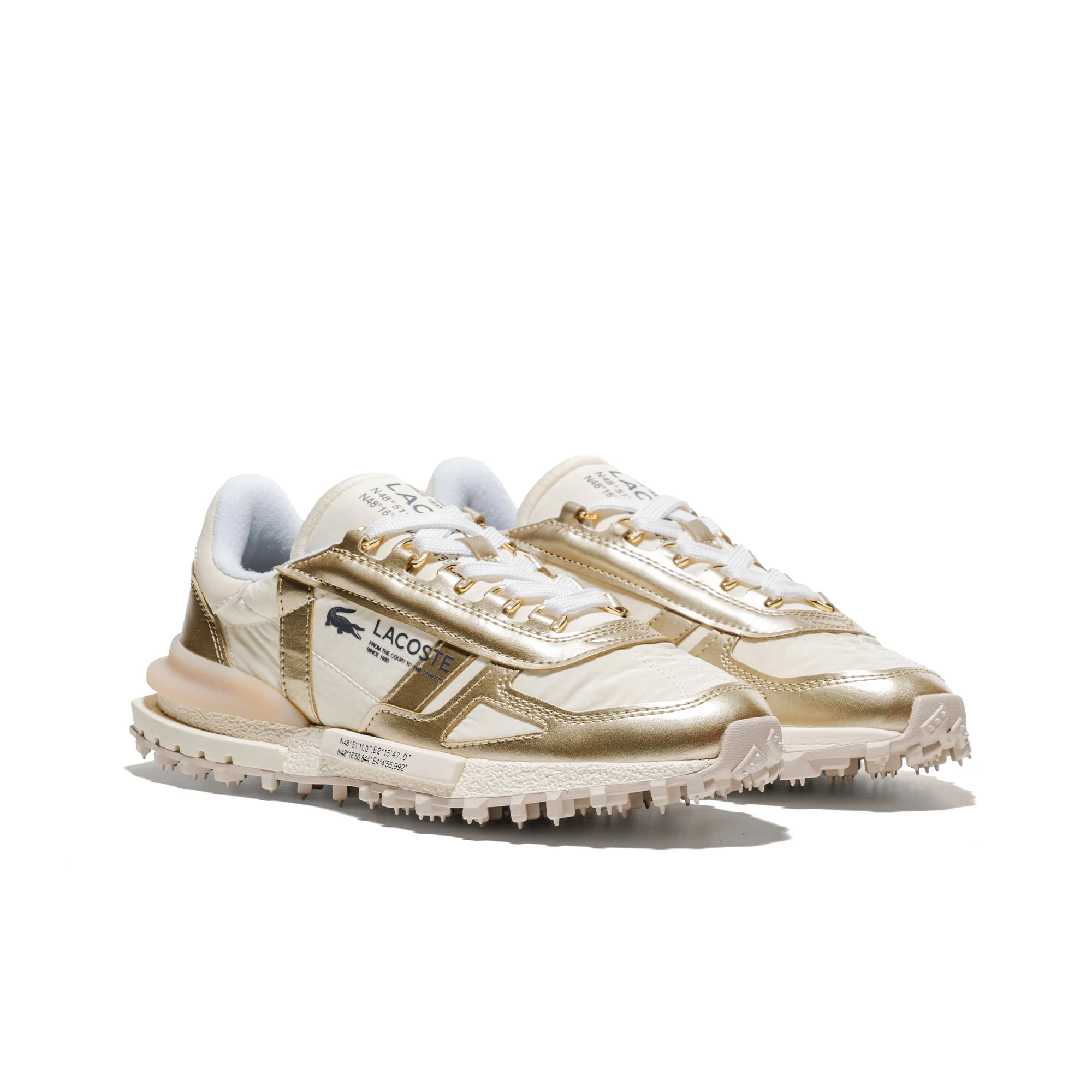 Lacoste Elite Active White/Gold - Image 3