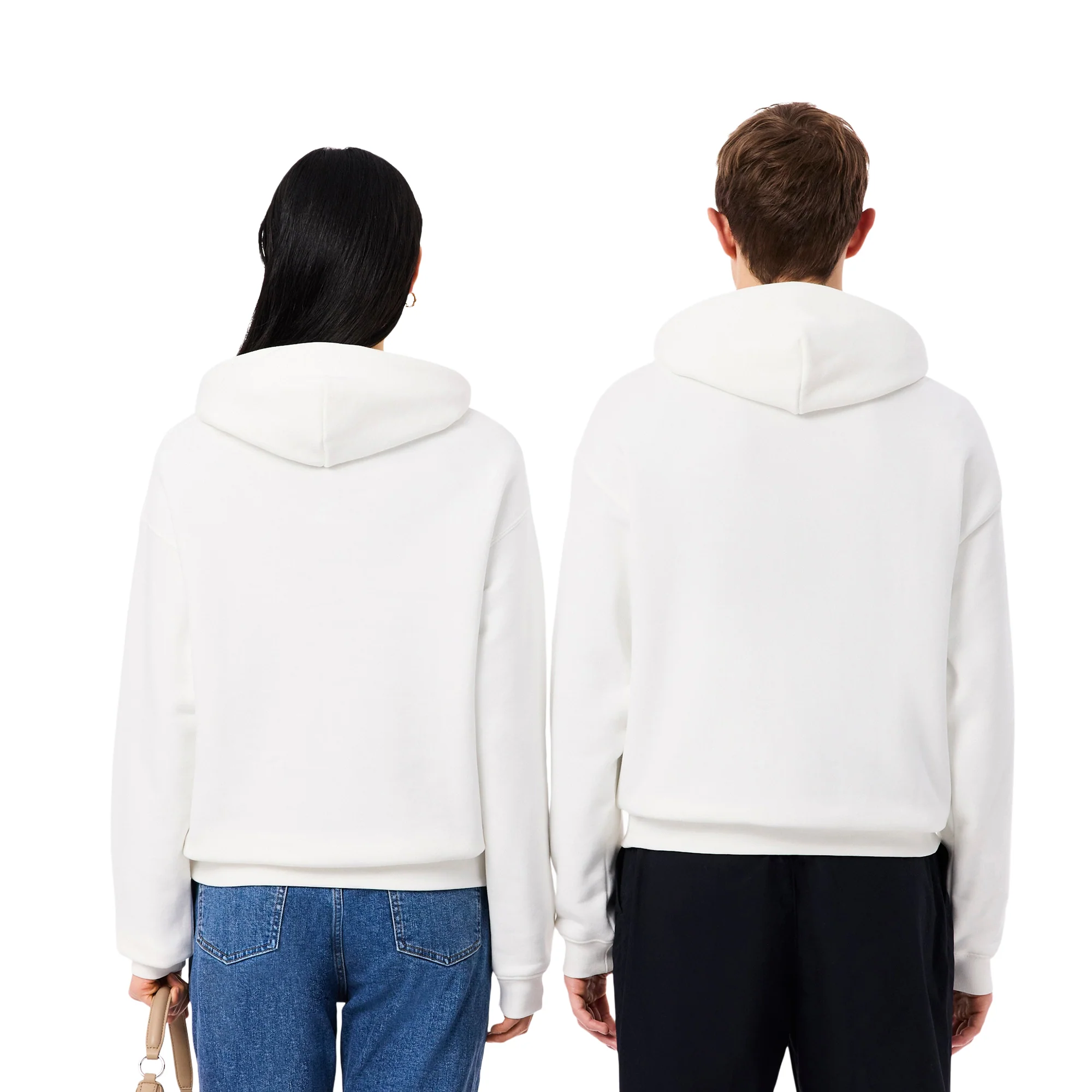 Lacoste Heavy Fleece Hoodie Flour - Image 3