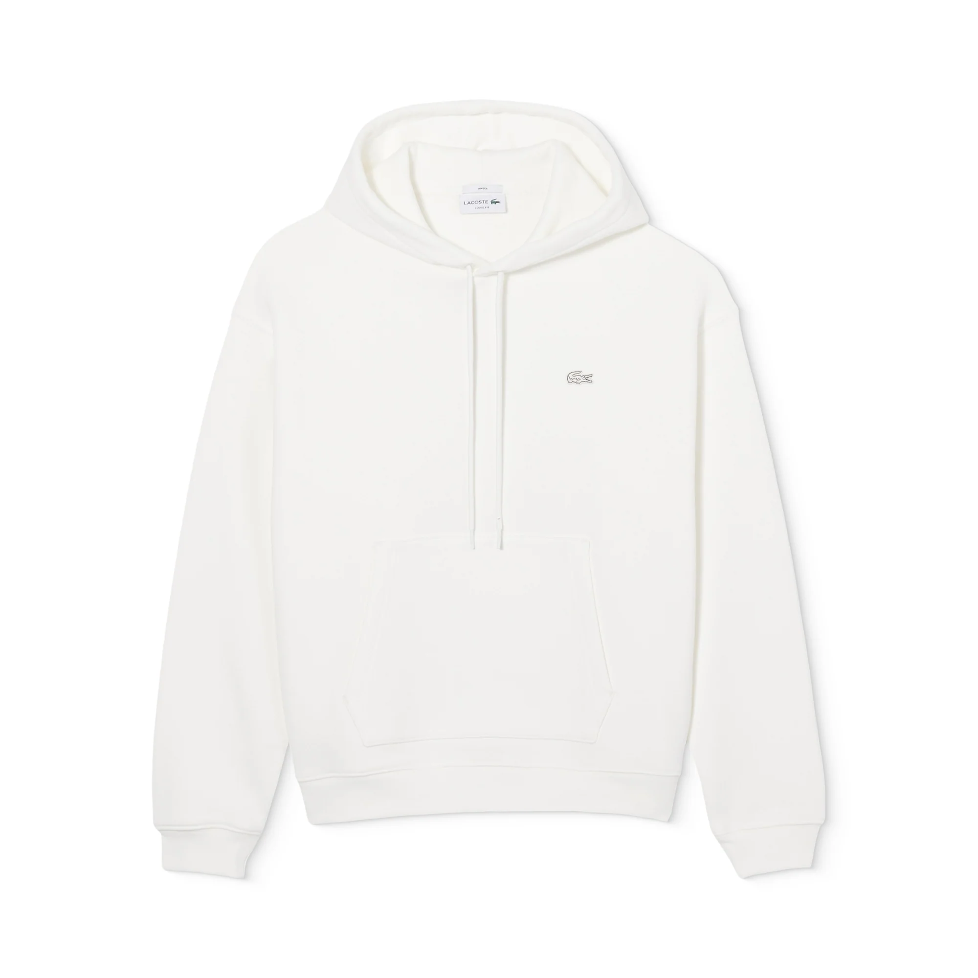 Lacoste Heavy Fleece Hoodie Flour - Image 4