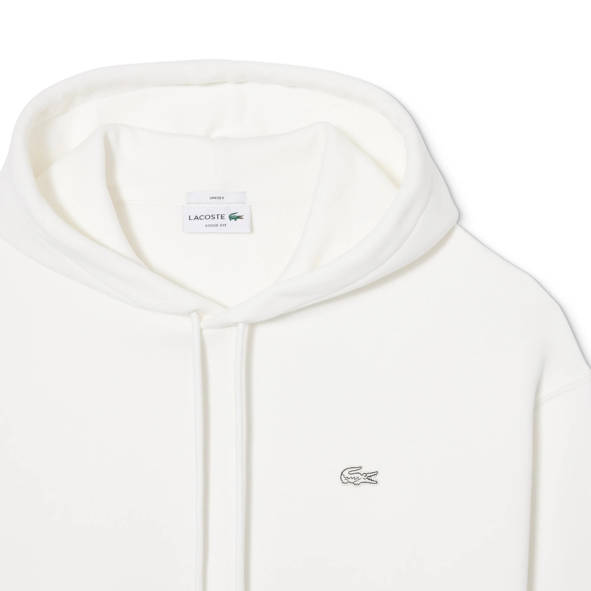 Lacoste Heavy Fleece Hoodie Flour - Image 5
