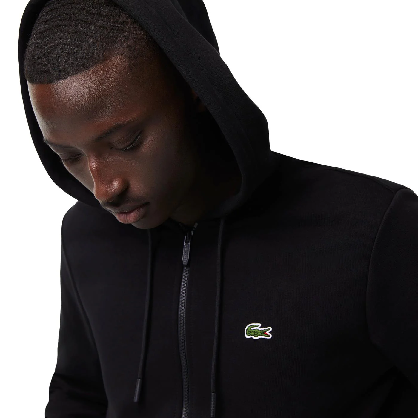 Lacoste Kangaroo Pocket Fleece Sweatshirt Black - Image 2