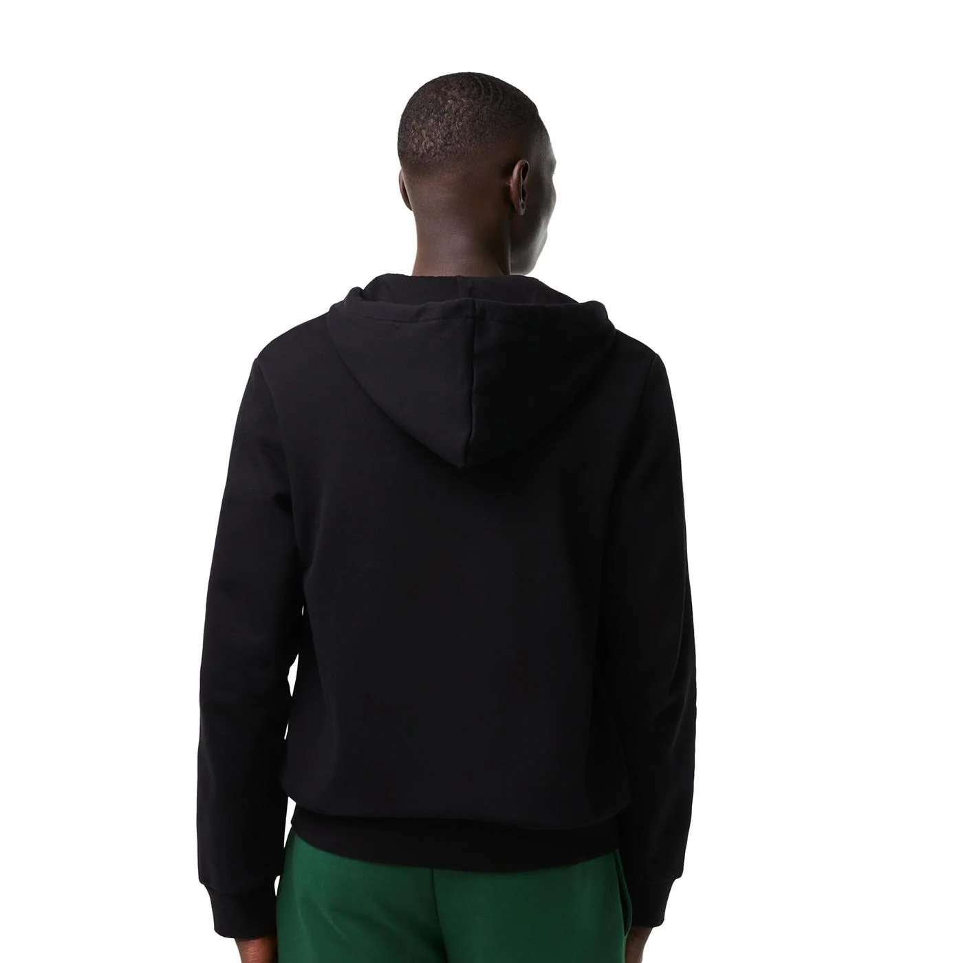 Lacoste Kangaroo Pocket Fleece Sweatshirt Black - Image 3