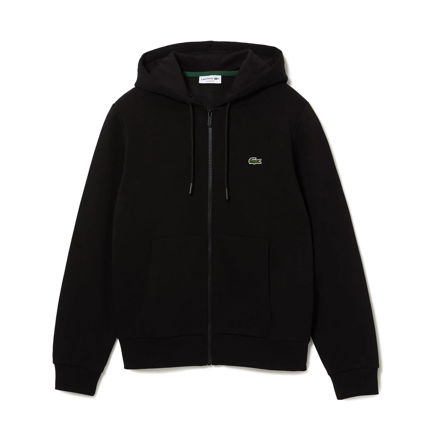 Lacoste Kangaroo Pocket Fleece Sweatshirt Black - Image 5