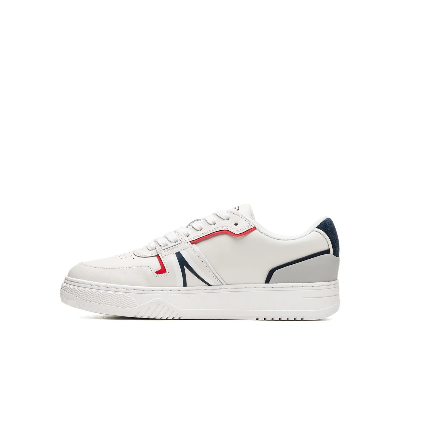 Lacoste L001 White/Navy/Red - Image 2