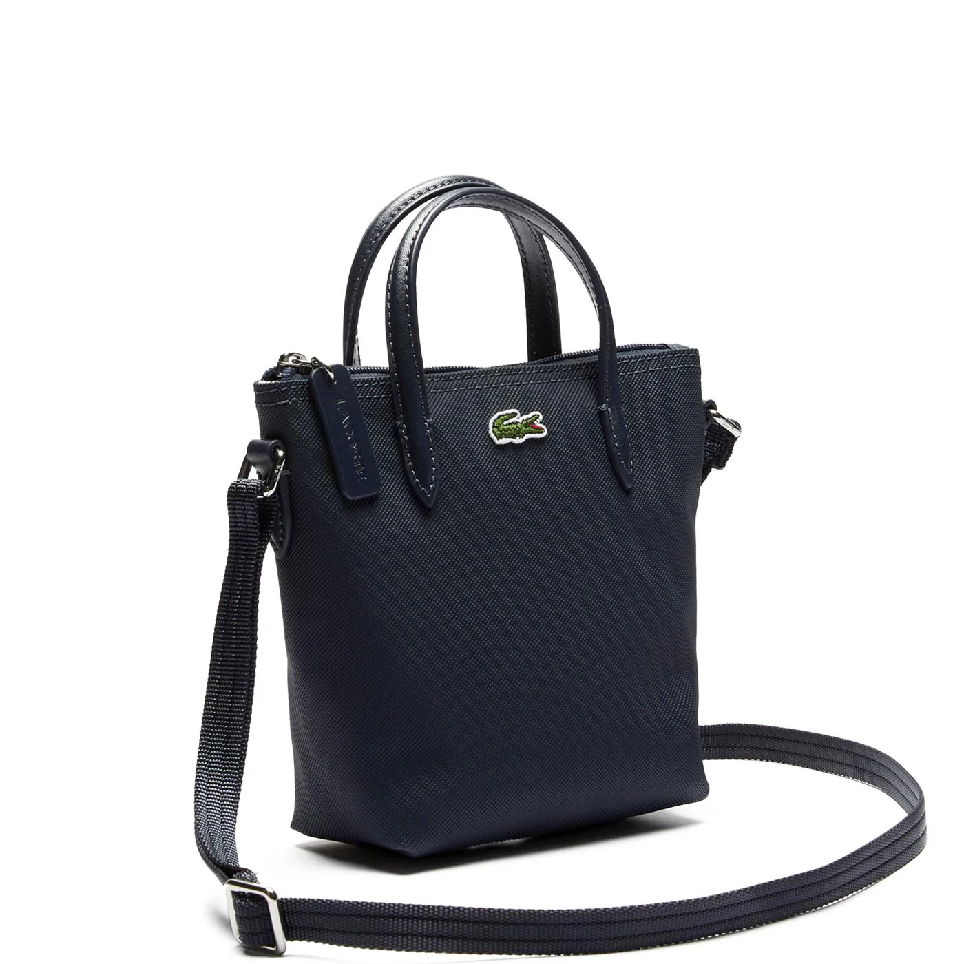Lacoste L.12.12 Concept Petit Piqué Coated Canvas Mini Zip - Image 3