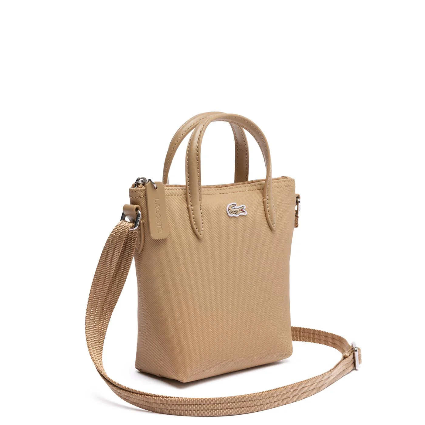 Lacoste L.12.12 Concept Petit Piqué Coated Canvas Mini Zip - Image 3