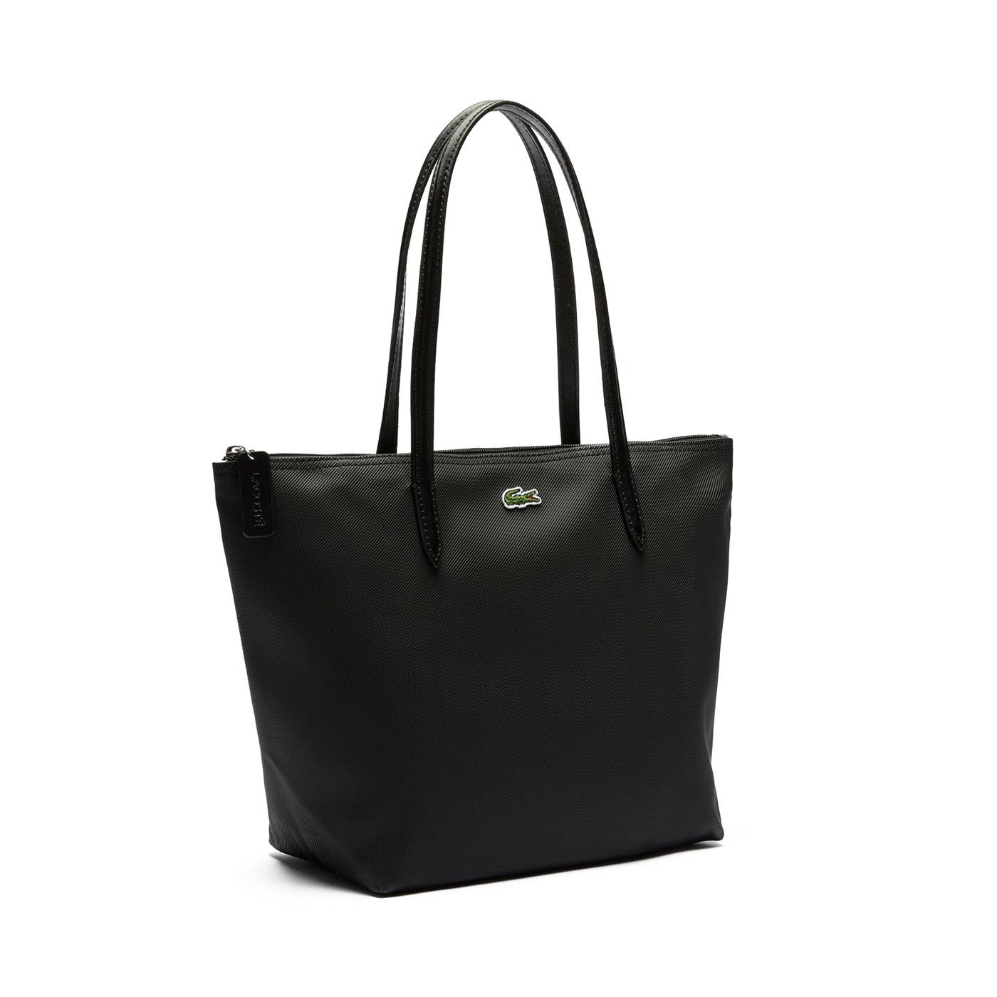 Lacoste L.12.12 Concept Small Zipped Tote Black - Image 3