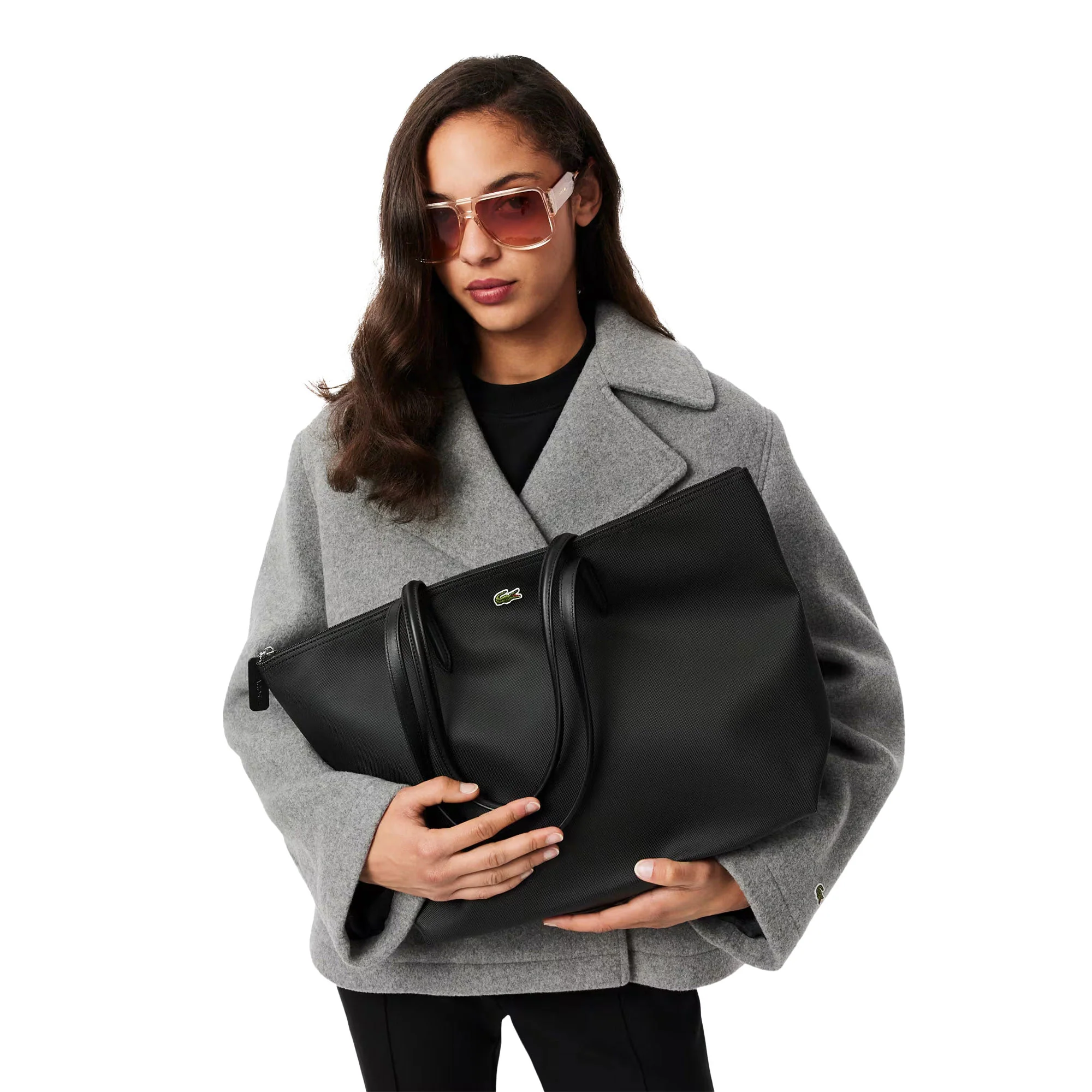 Lacoste Large L.12.12 Concept Tote Black - Image 6