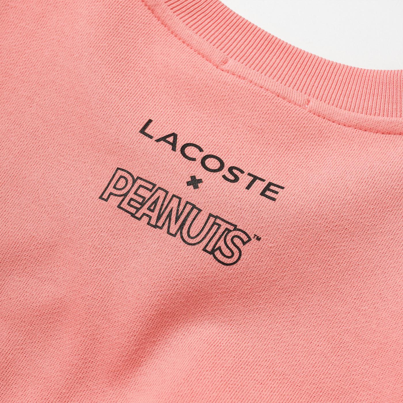 Lacoste Live x Peanuts Crewneck Sweatshirt Pink - Image 5