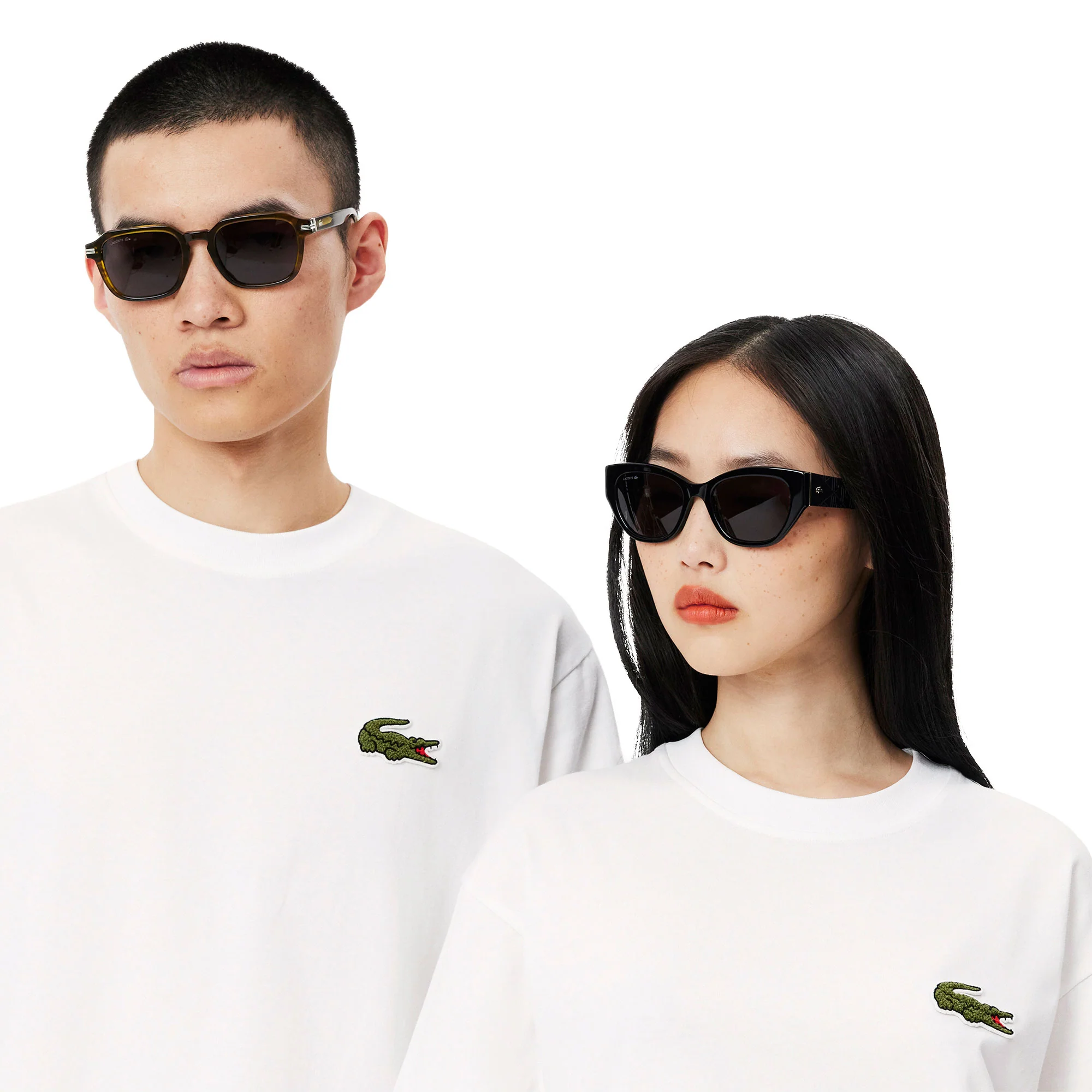 Lacoste Loose Fit Heavy Cotton Badge T-Shirt White - Image 3
