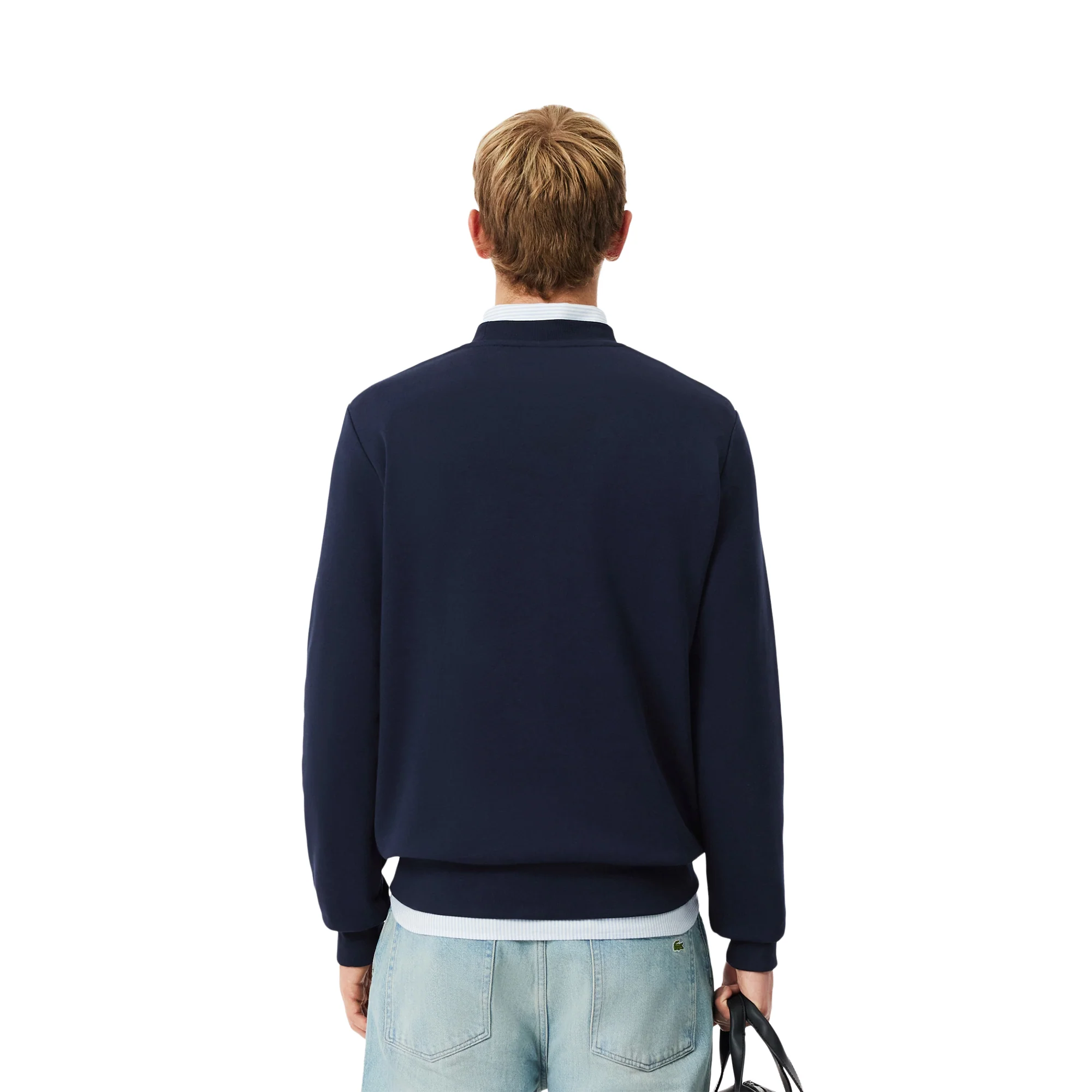 Lacoste Organic Cotton Sweatshirt Navy Blue - Image 2