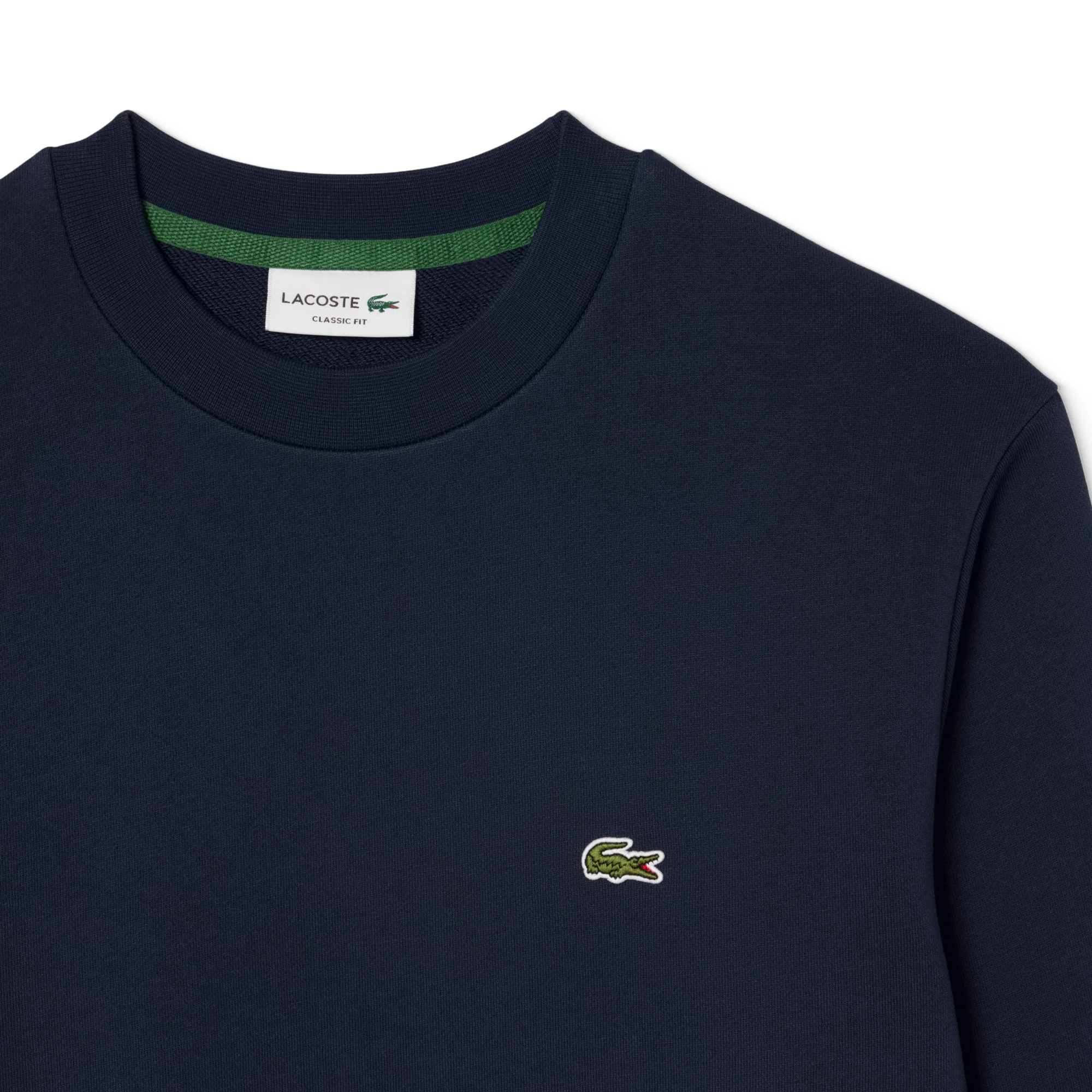 Lacoste Organic Cotton Sweatshirt Navy Blue - Image 5