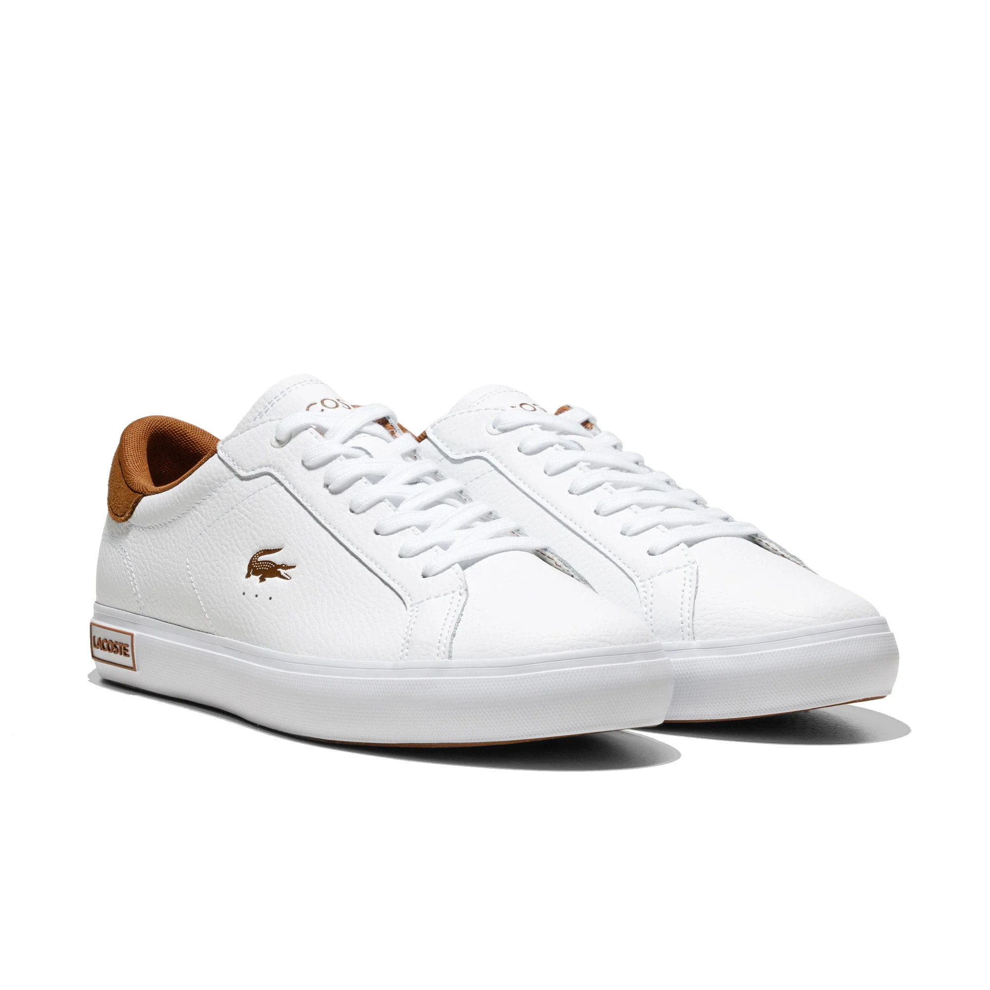 Lacoste Powercourt White/Brown - Image 2