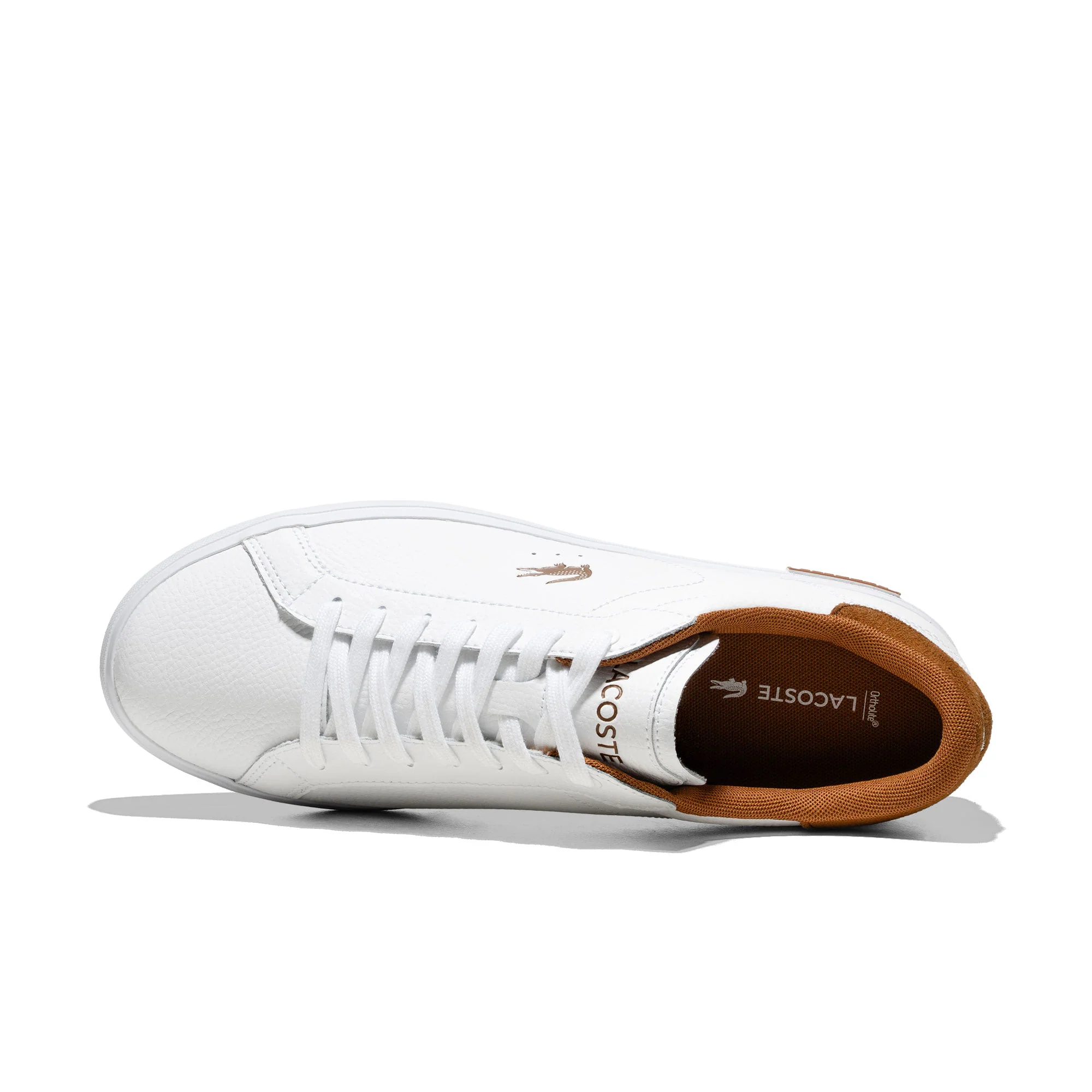 Lacoste Powercourt White/Brown - Image 5