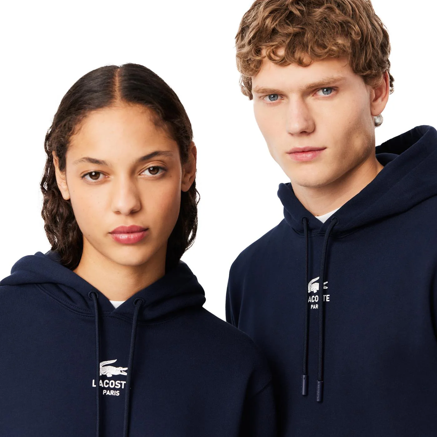 Lacoste Print Hoodie Navy - Image 3