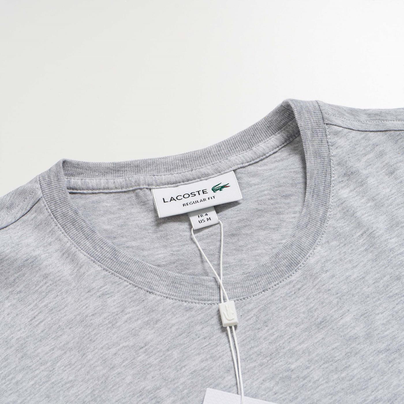 Lacoste Regular Fit T-Shirt Grey Chine - Image 3