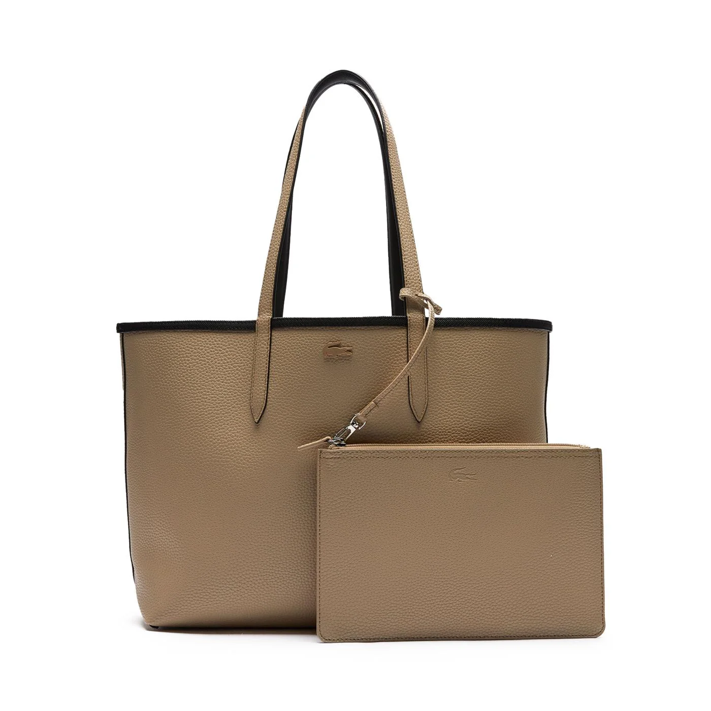 Lacoste Shopping Bag Black/Warm Sand - Image 4