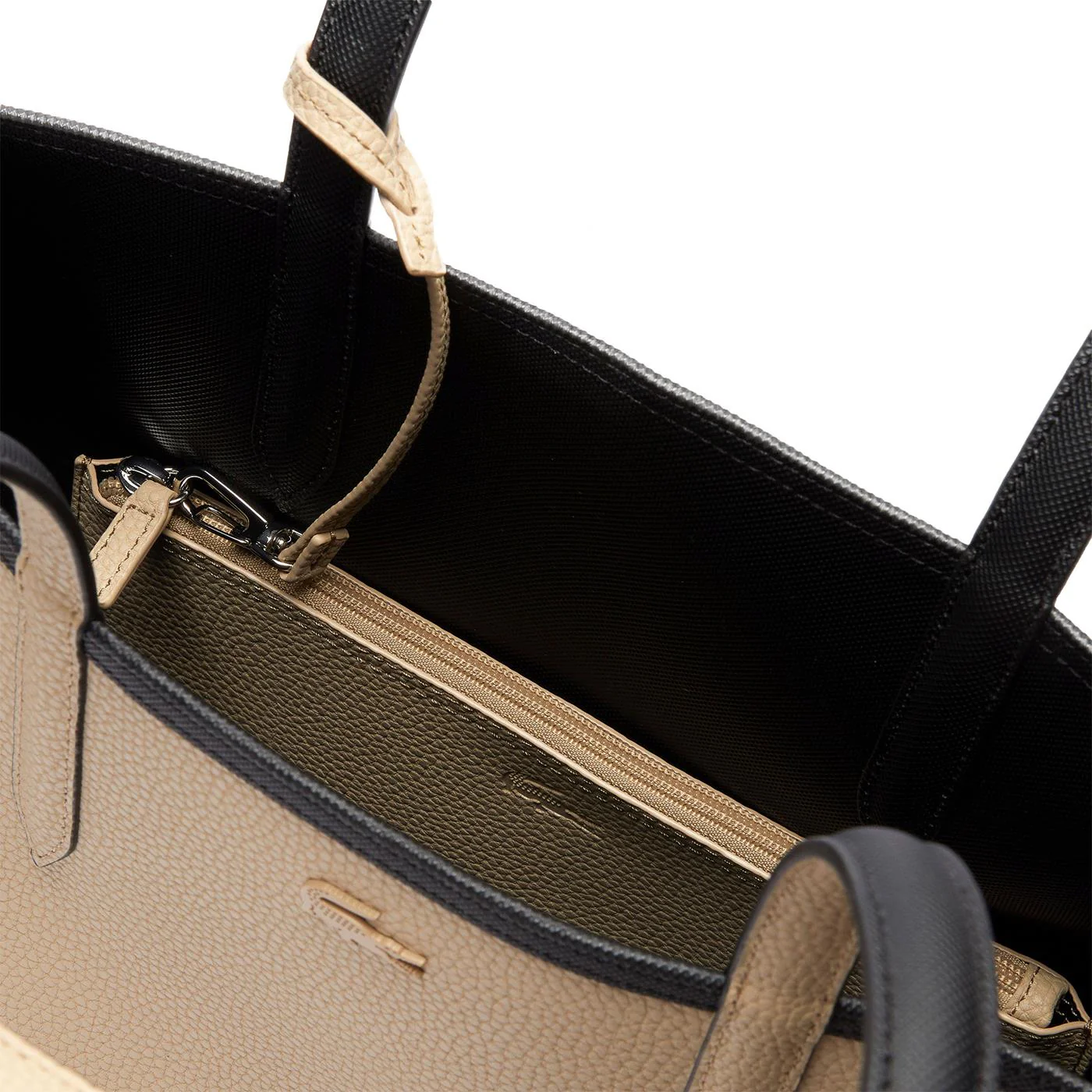 Lacoste Shopping Bag Black/Warm Sand - Image 6
