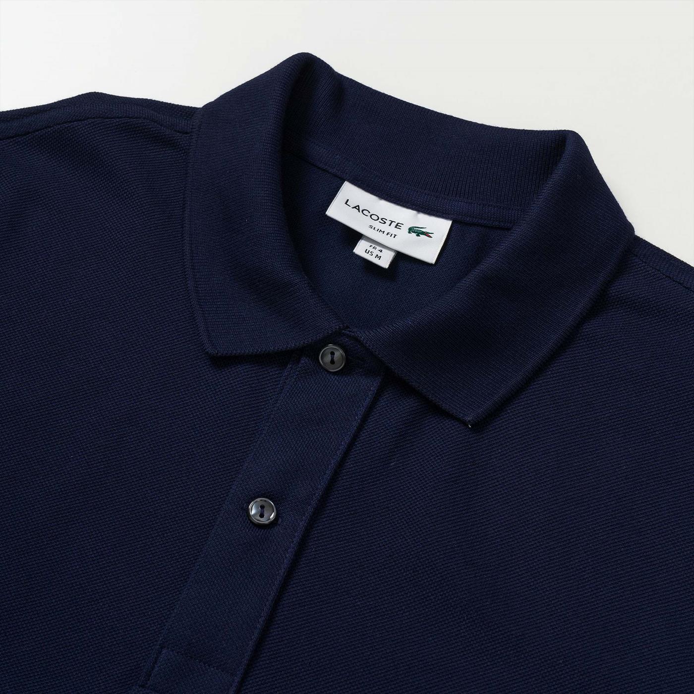 Lacoste Slim Fit Polo Navy Blue - Image 3
