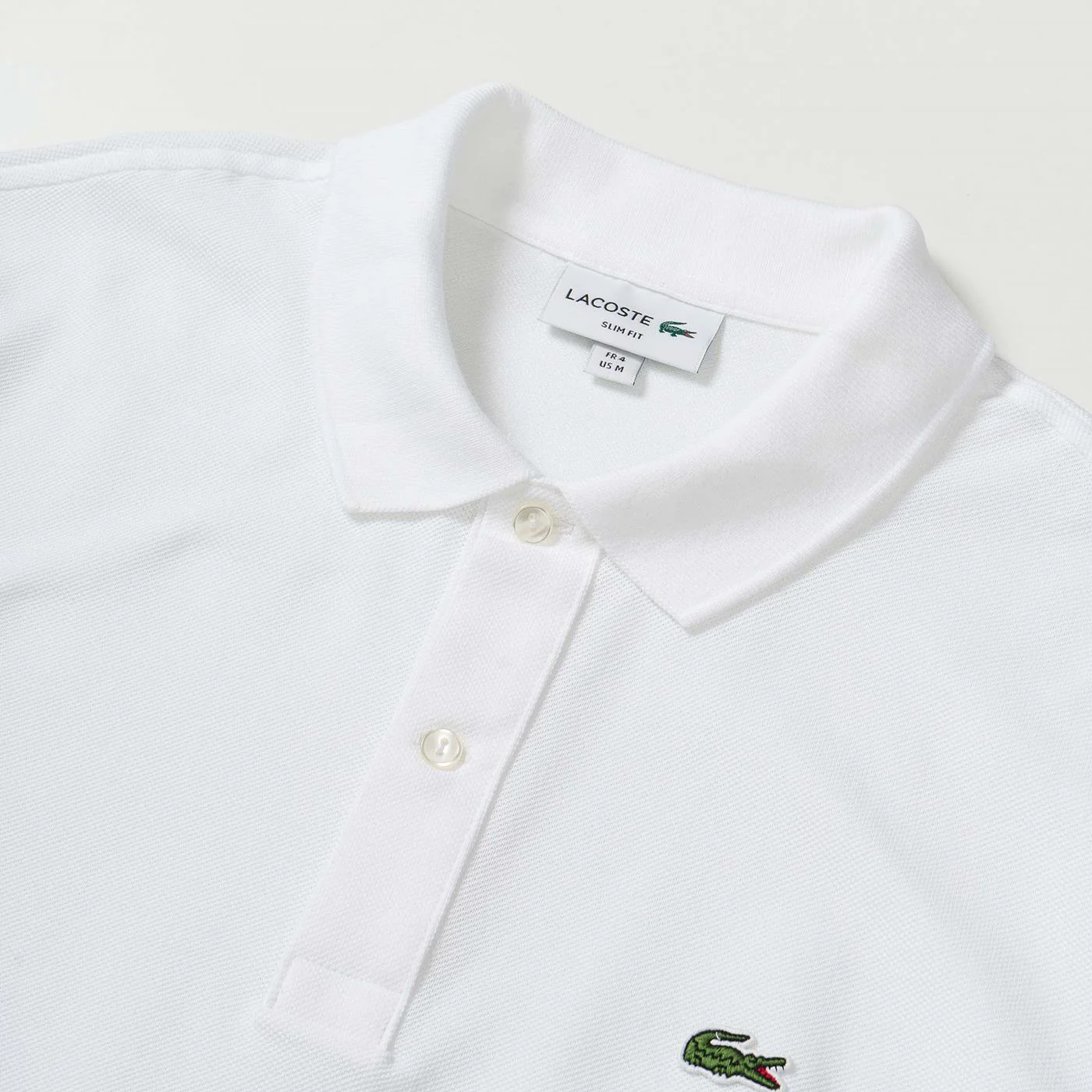 Lacoste Slim Fit Polo White - Image 3