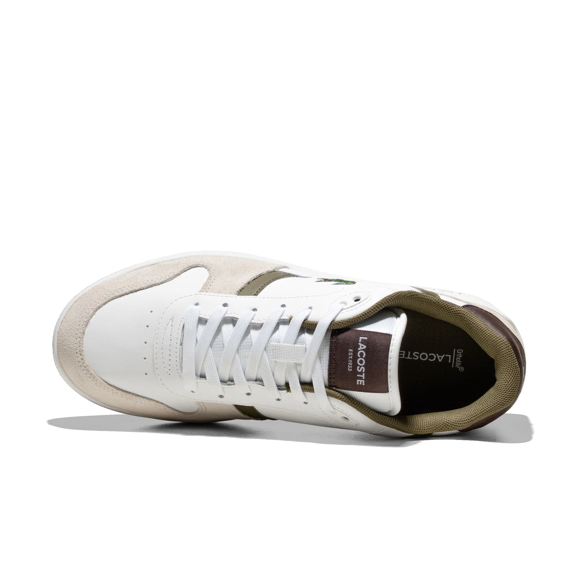 Lacoste T-Clip Set White/Dark Brown - Image 5