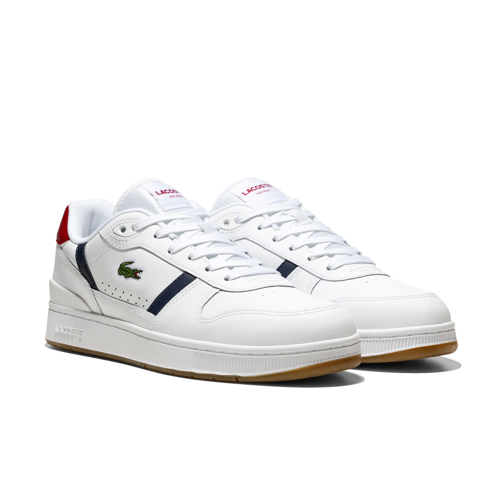 Lacoste T-Clip Set White/Navy/Red - Image 2