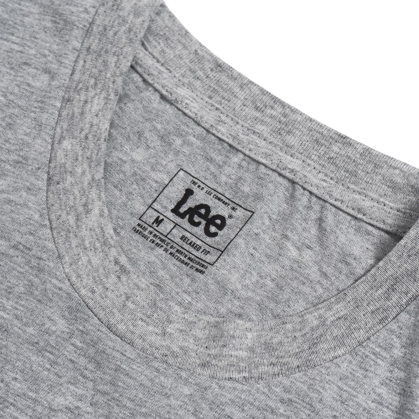 Lee Varsity Tee Sharp Grey Mele - Image 2