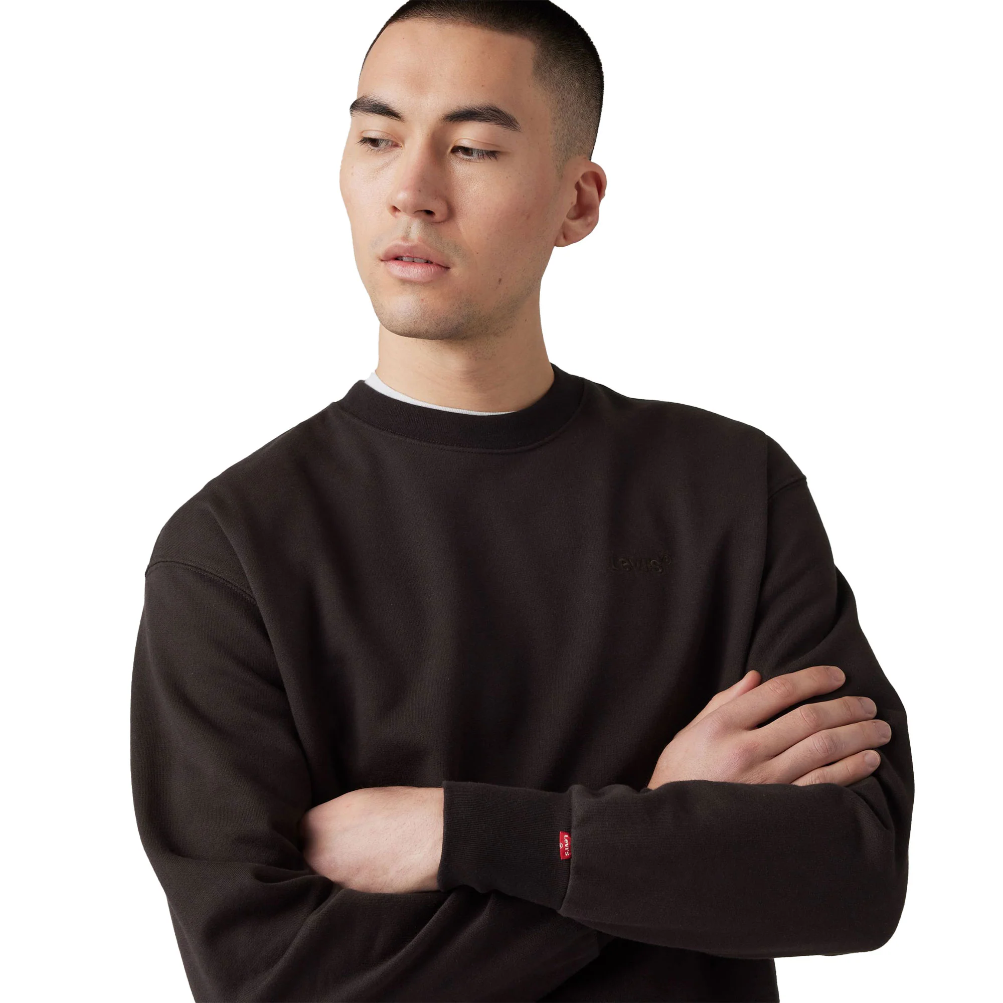 Levis Authentic Crew Black Agate Garment Dye - Image 3