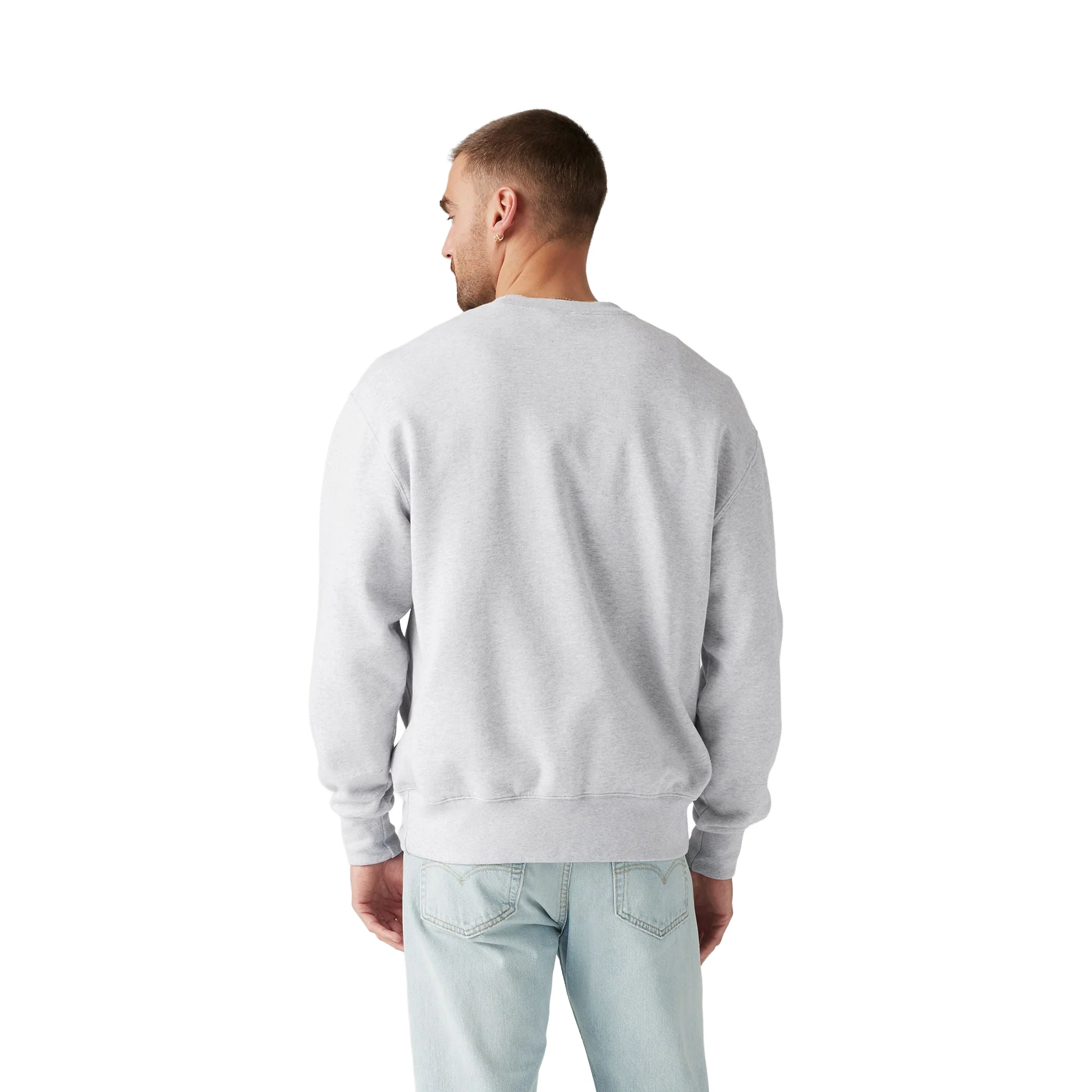 Levis Authentic Crew Light Gray Heather - Image 2