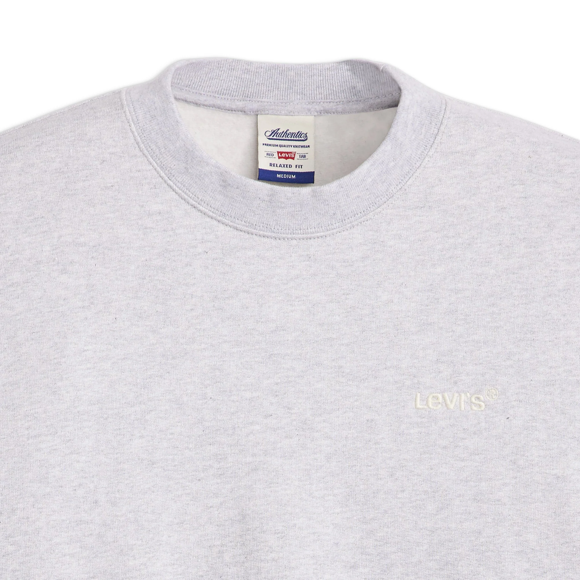 Levis Authentic Crew Light Gray Heather - Image 5