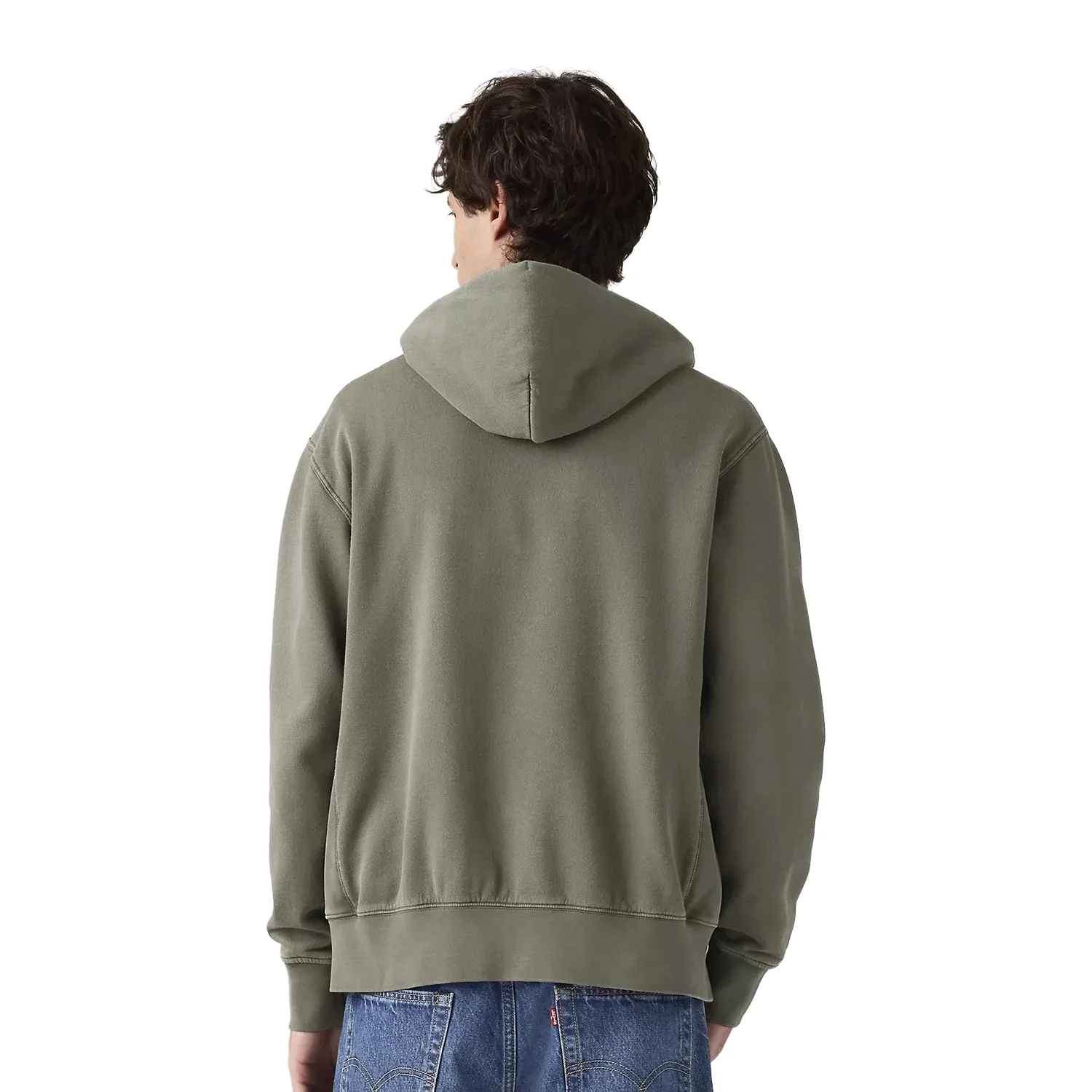 Levis Authentic Full Zip Hoodie Garment Dye Kambaba - Image 3