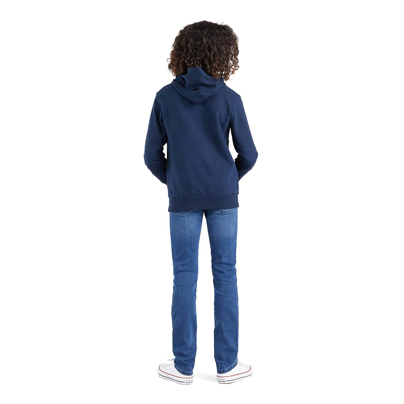 Levis Batwing Screenprint Hoodie Dress Blues - Image 2