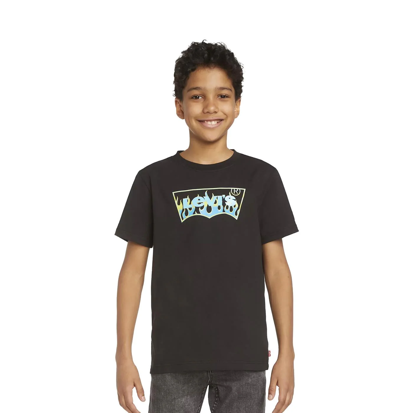 Levis Flame Batwing Tee Black