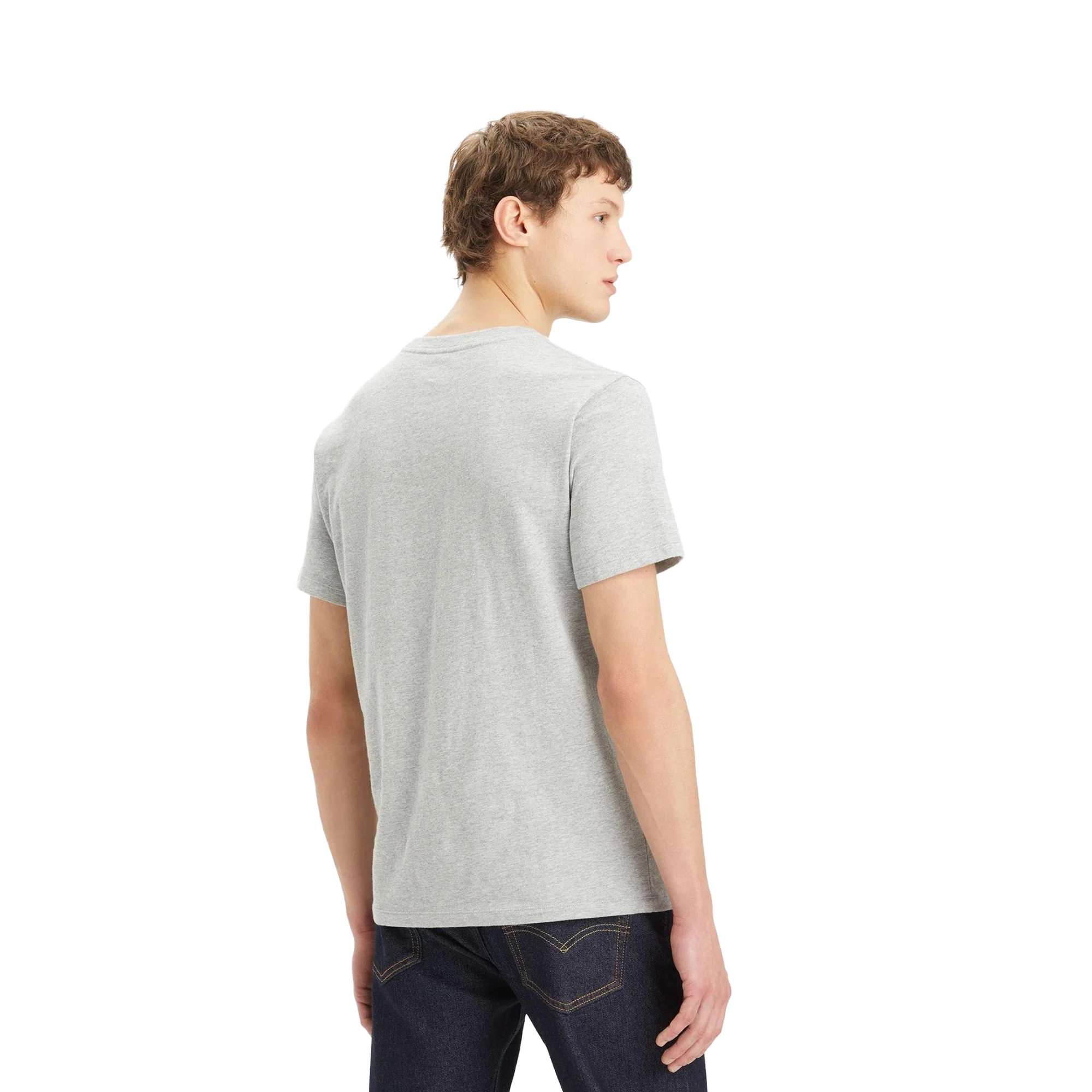 Levis Graphic Crewneck Tee Corded Batwing Medium Heather - Image 2