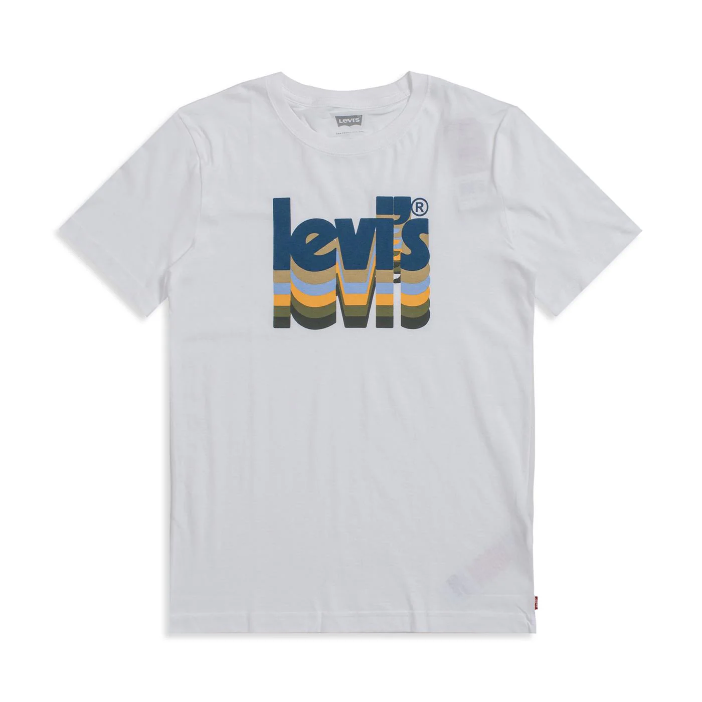 Levis Layered Poster Logo Tee Bright White