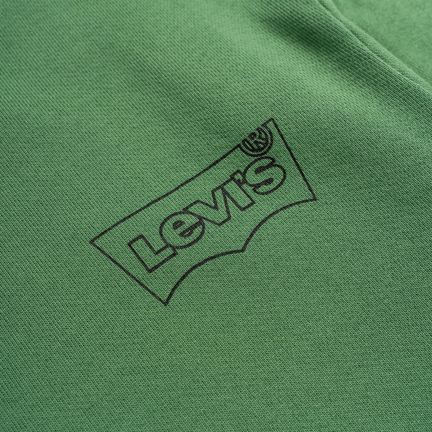 Levis LSE Graphic Crew Sweatshirt Fill Myrtle Body/Black - Image 2