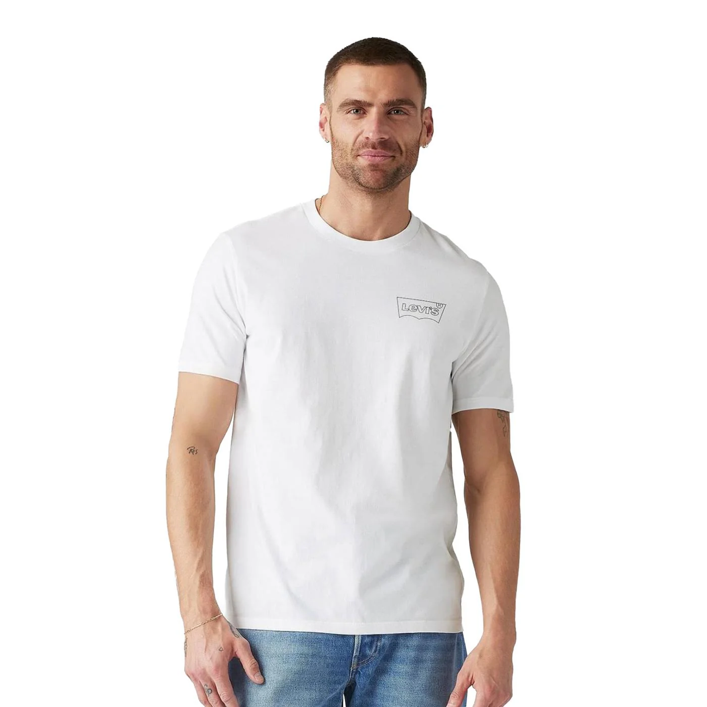 Levis LSE Graphic Crewneck Tee HM Seasonal Fill Bright White