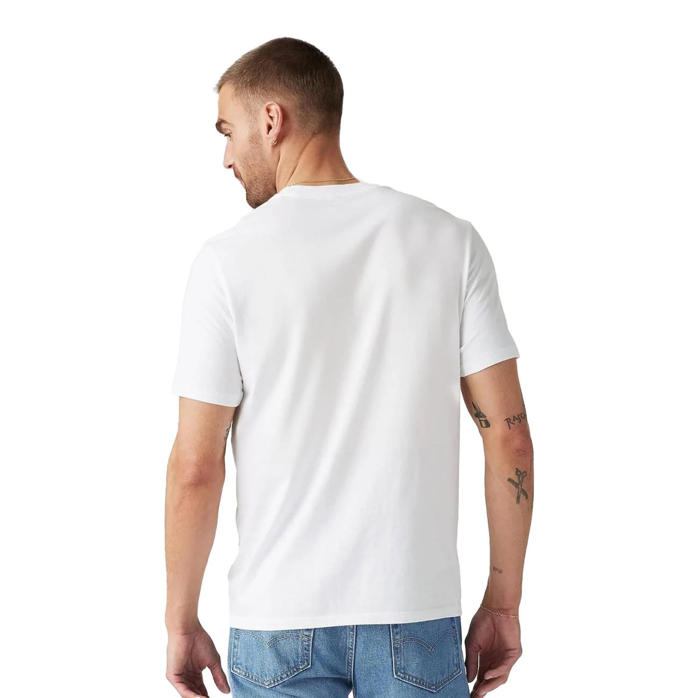 Levis LSE Graphic Crewneck Tee HM Seasonal Fill Bright White - Image 2