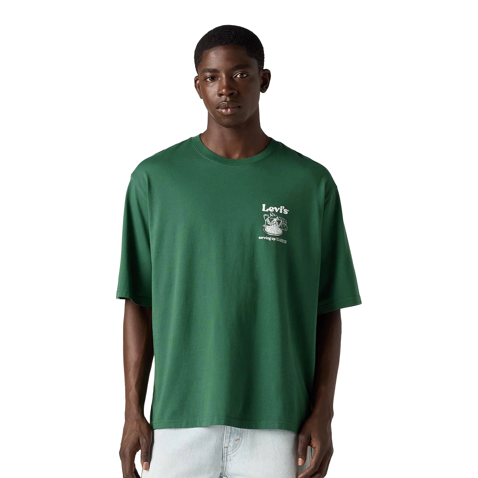 Levis LSE Half Sleeve Tee Table of Contents Dark Green - Image 2