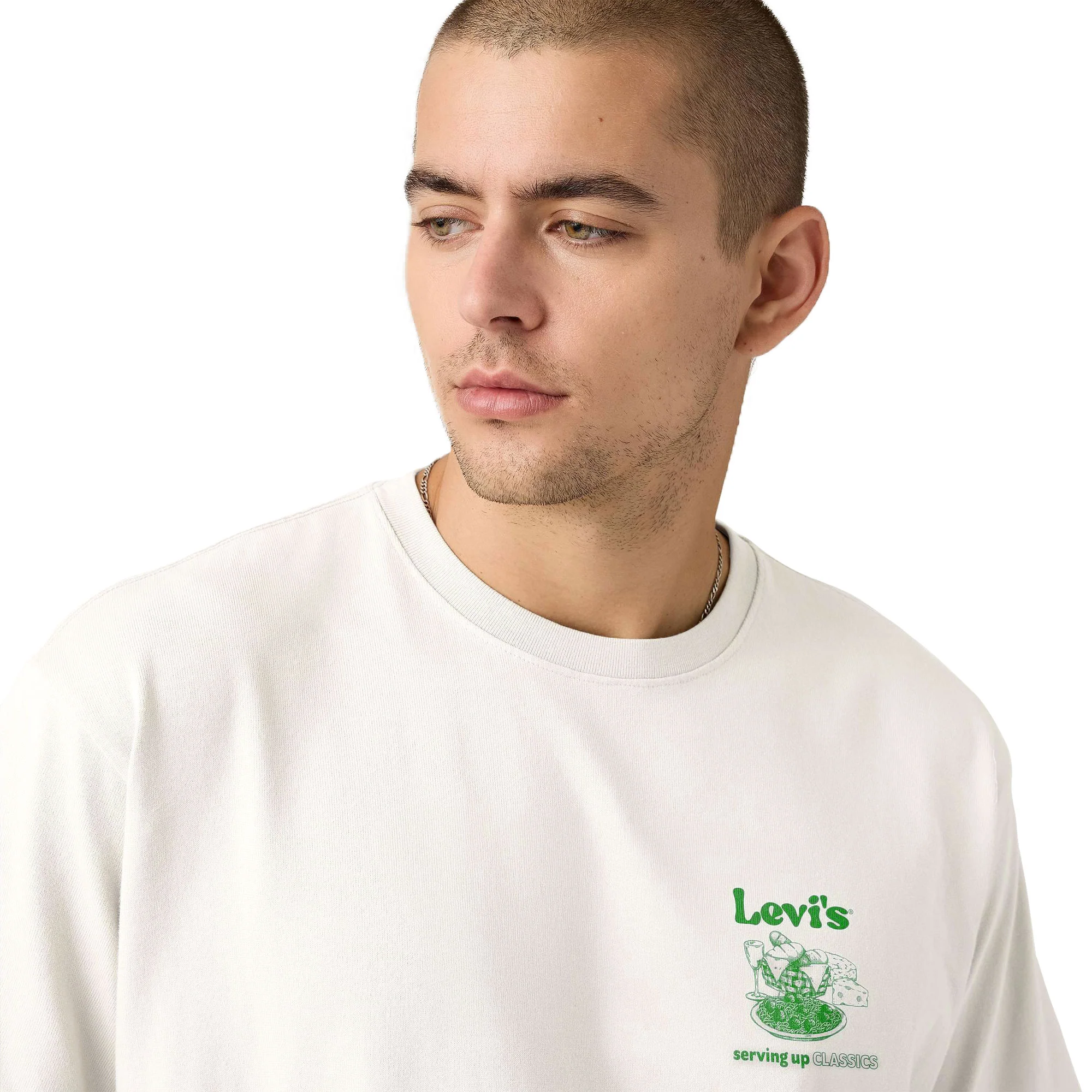 Levis LSE Half Sleeve Tee Table of Contents Egret - Image 3