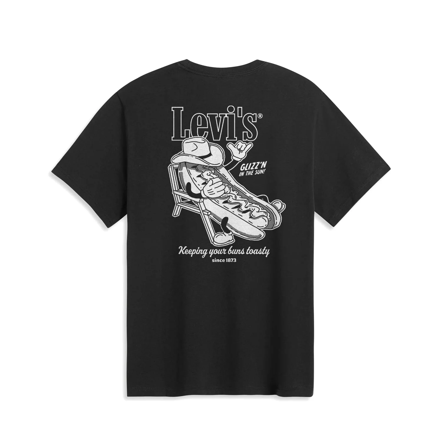 Levis LSE SS Relaxed Fit Tee Glizzn N The Sun Jet Black Body - Image 3