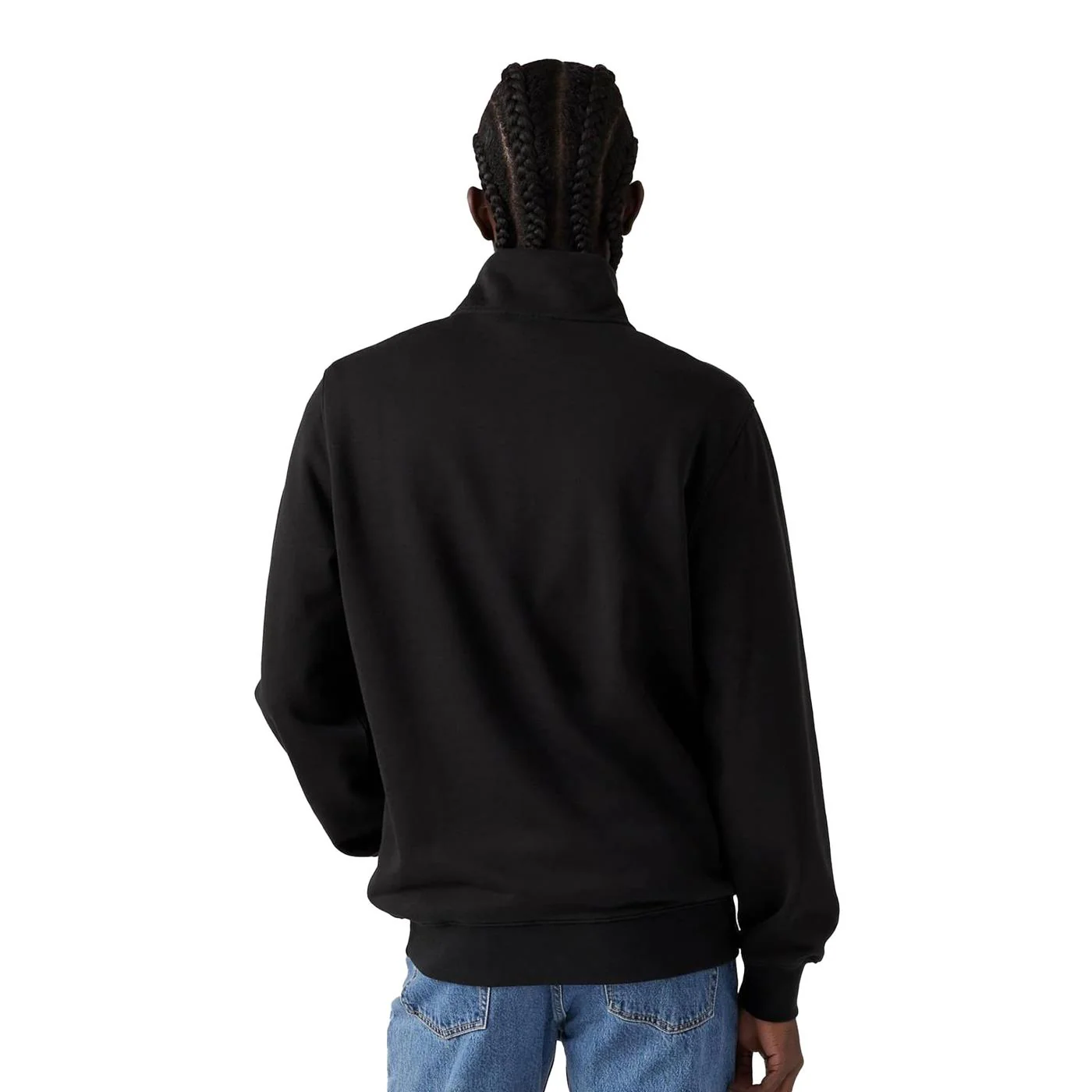 Levis Original HM 1/4 Zip Sweatshirt Mineral Black - Image 2