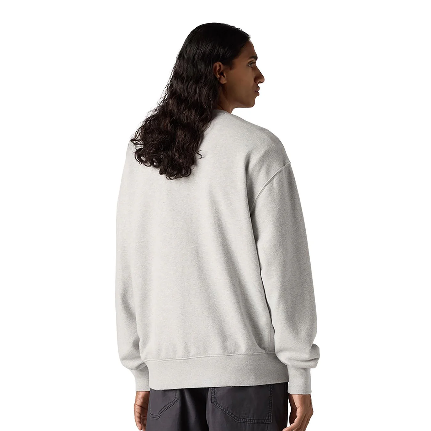 Levis Premium Graphic Crew Vintage BW Logo Two Light Heather - Image 2
