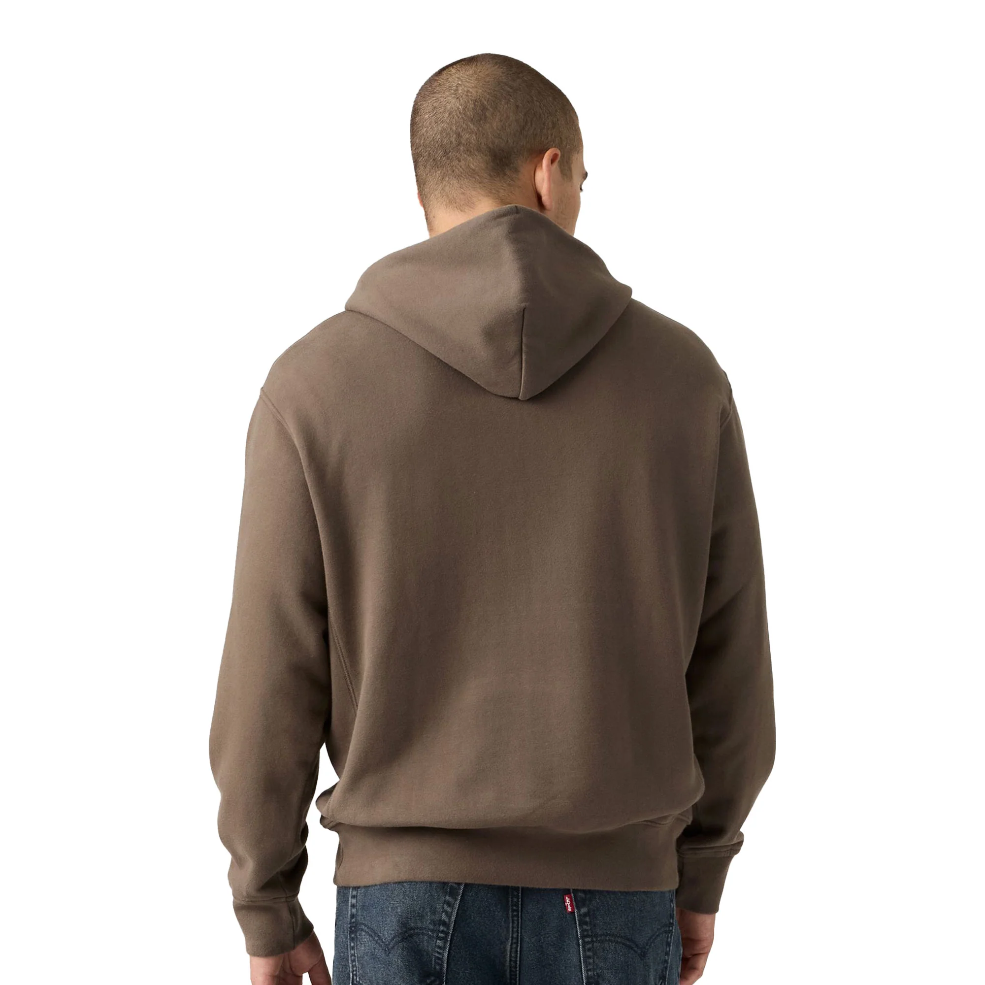 Levis Premium Graphic Hoodie Vintage BW Hood Maitake Brown - Image 2