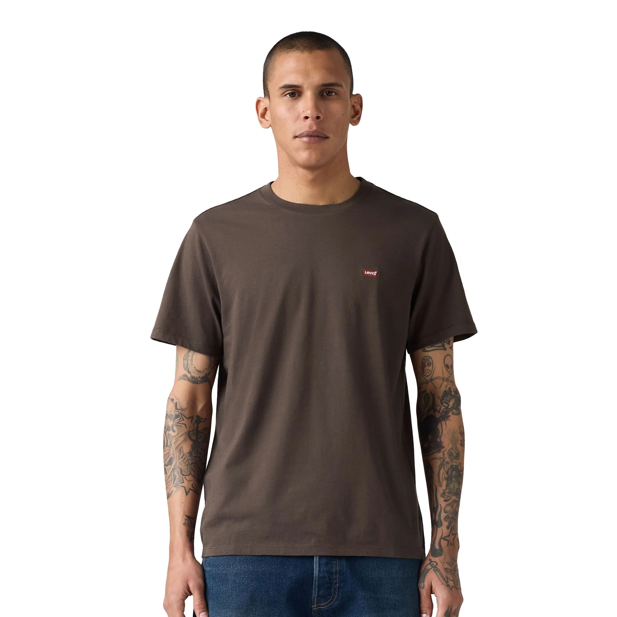 Levis SS Original Housemark Tee Bracken
