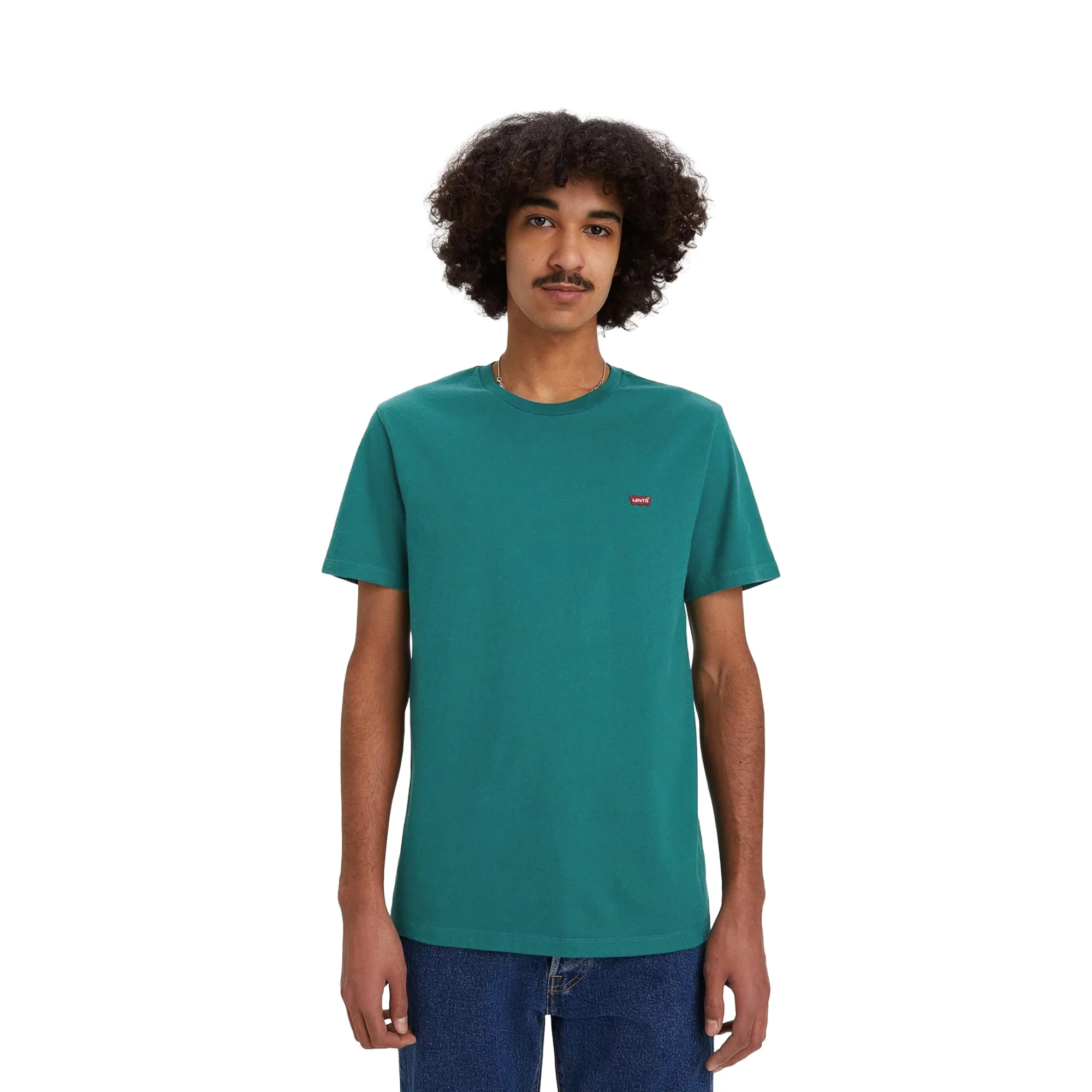 Levis SS Original Housemark Tee Deep Jungle Slub