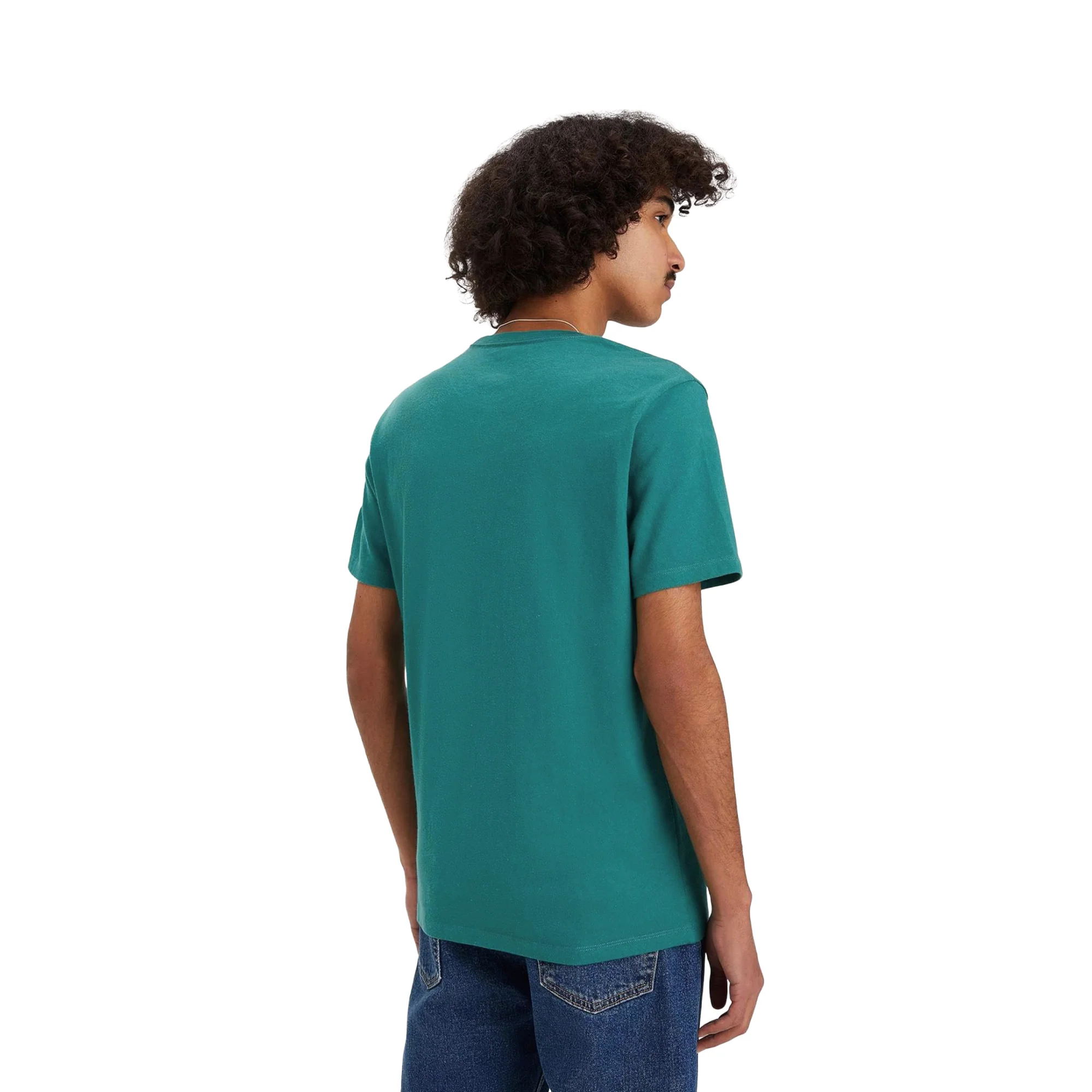 Levis SS Original Housemark Tee Deep Jungle Slub - Image 2