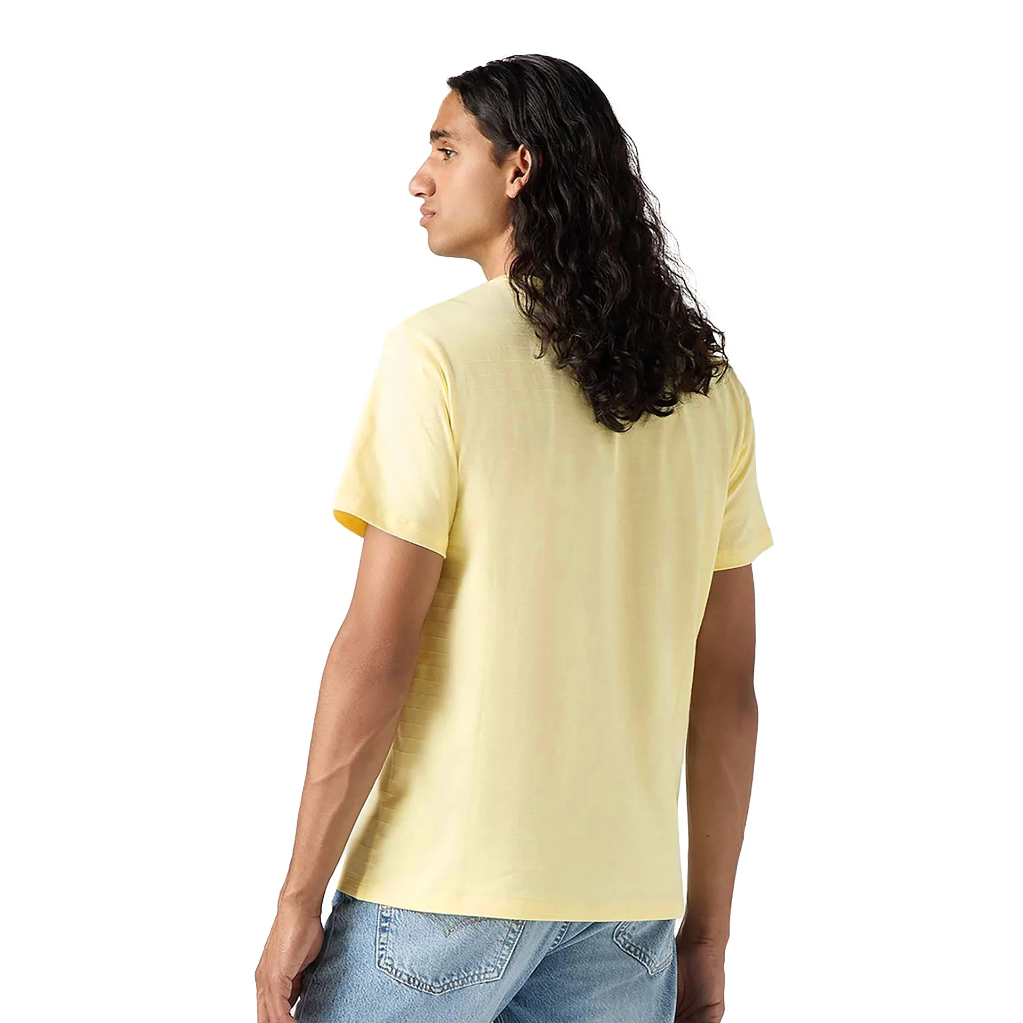 Levis SS Original Housemark Tee Dobby Stripe Double Cream - Image 2